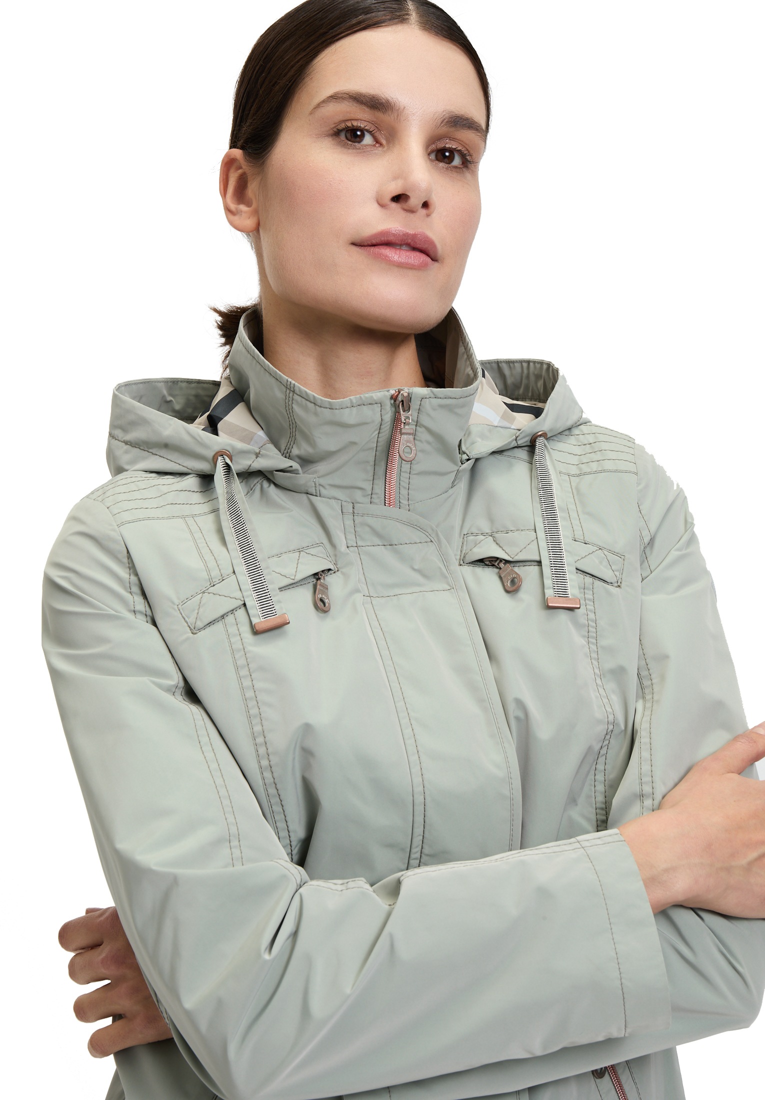Gil Bret Outdoorjacke, mit Kapuze, mit Kapuze
