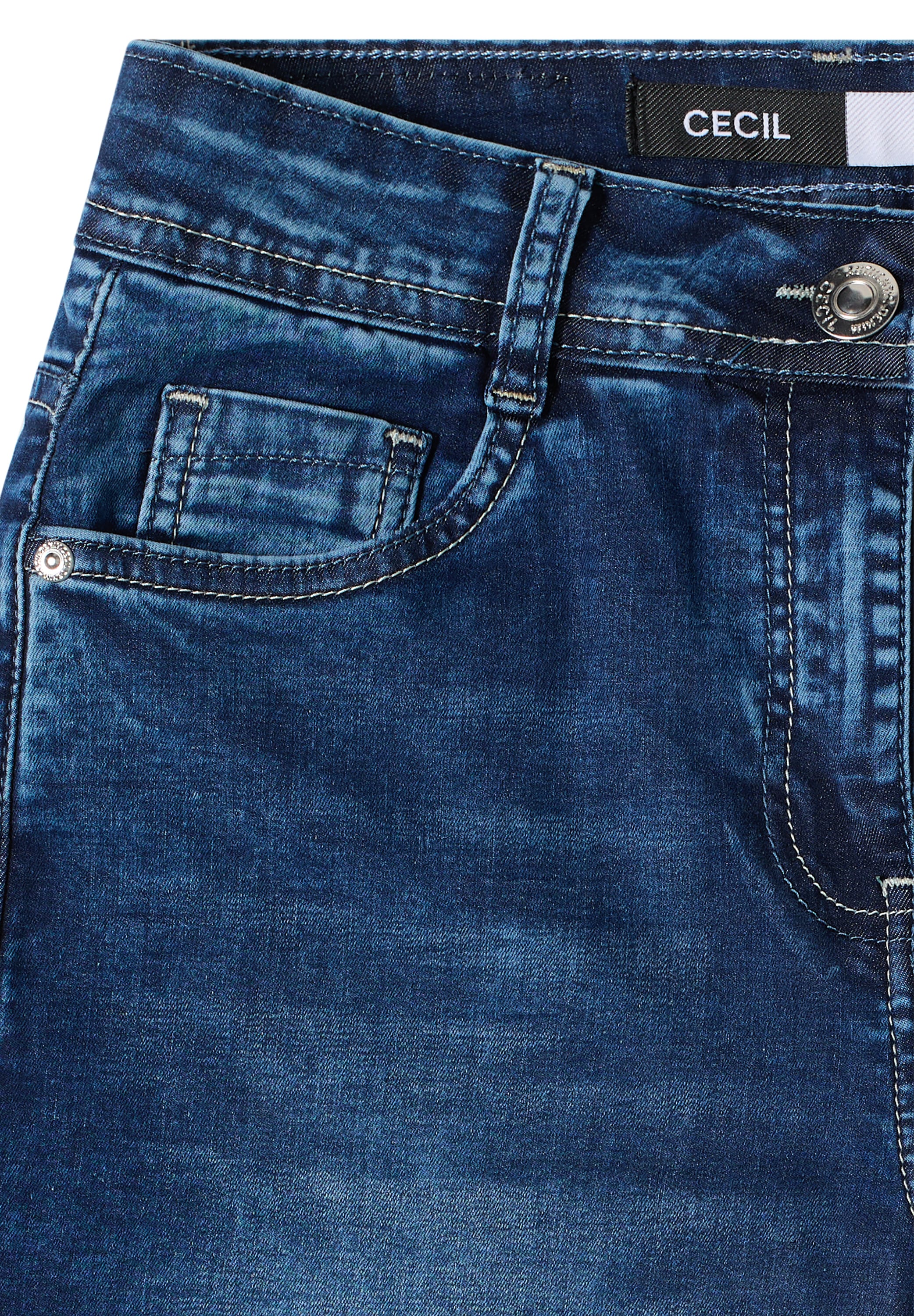 Cecil Slim-fit-Jeans in 3/4-Länge