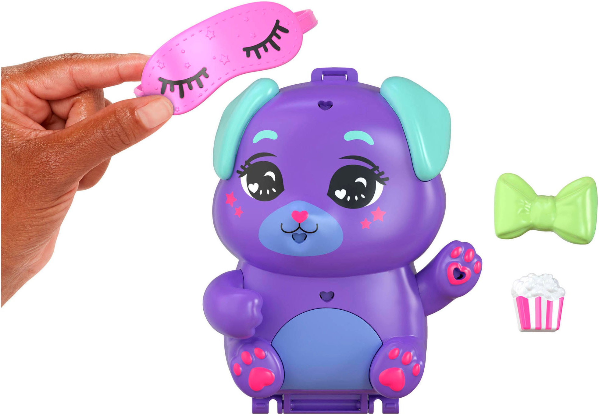 Polly Pocket Spielwelt »Übernachtungsparty-Welpen-Schatulle«