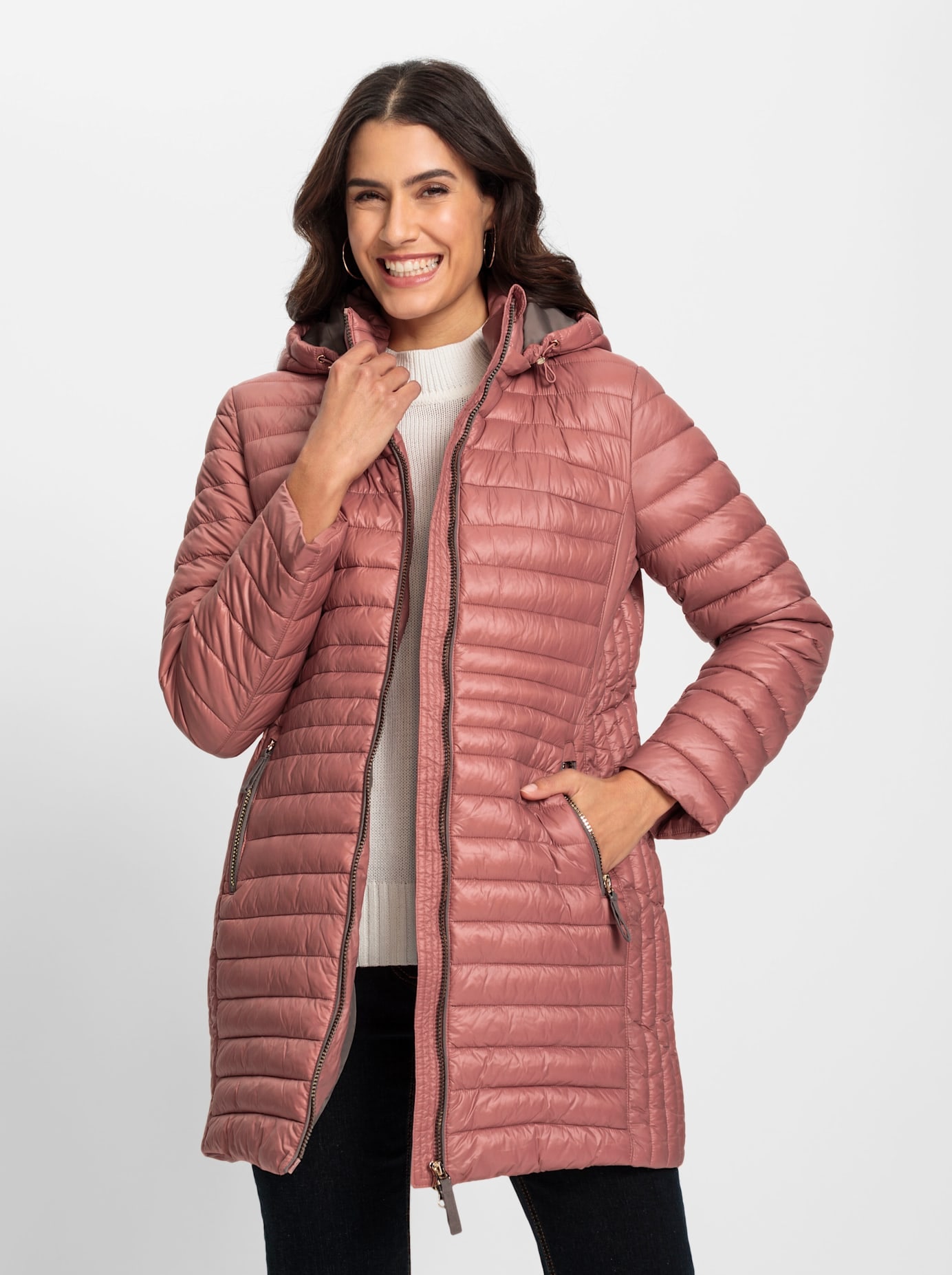 Inspirationen Steppjacke, mit Kapuze