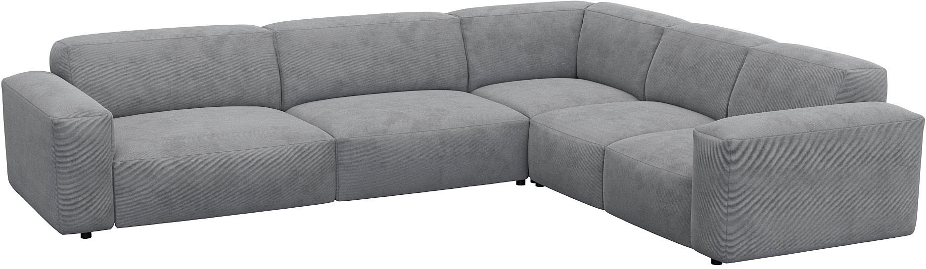 FLEXLUX Ecksofa "Lucera, super bequem durch hochwertigen Sitzaufbau mit Kal günstig online kaufen