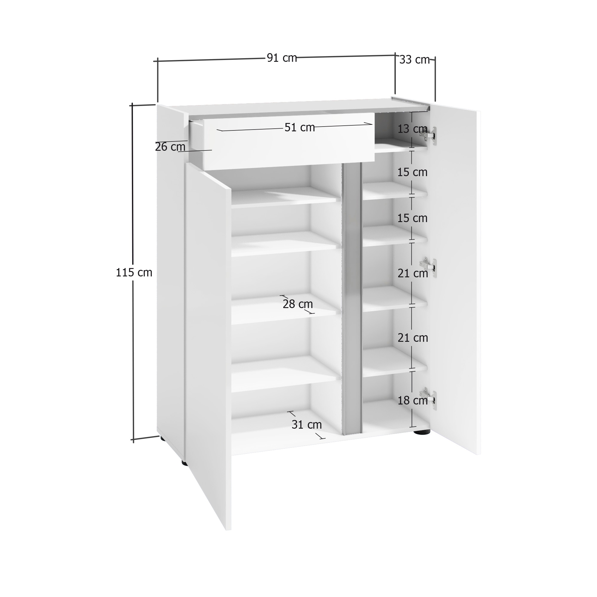 INOSIGN Schuhschrank »Atrium«, (1 St.)