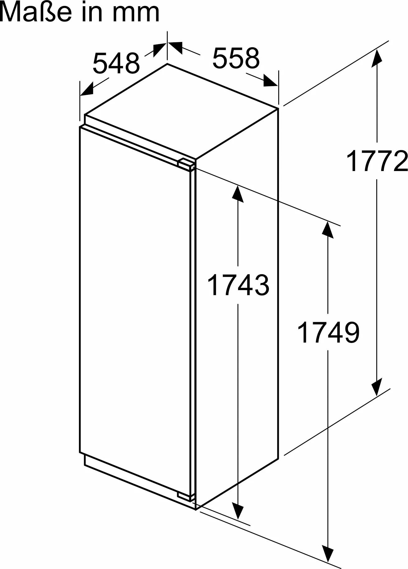 NEFF Einbaukühlschrank N 50 »KI1812FE0«, Fresh Safe: Schublade für flexible Lagerung von Obst & Gemüse