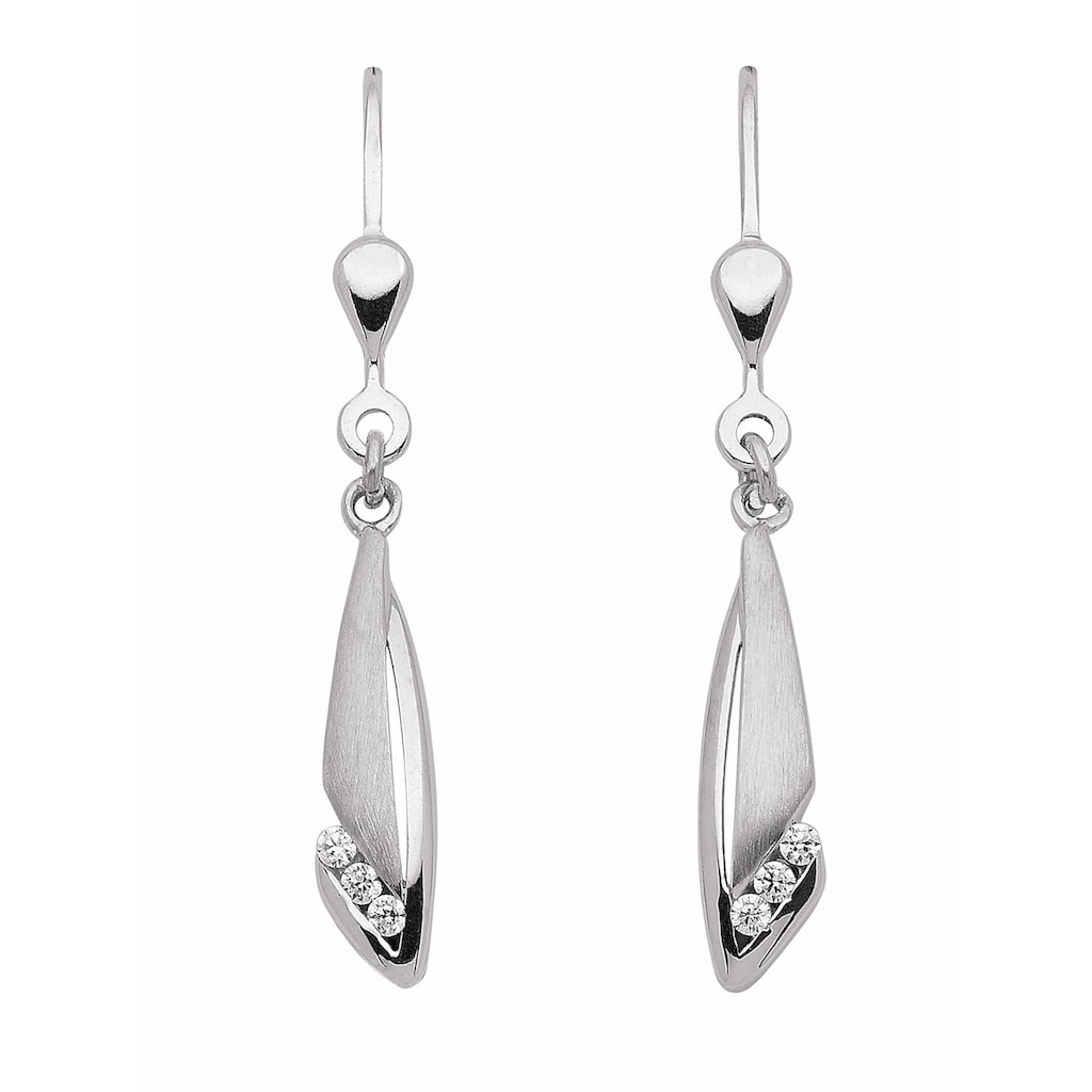 Adelia´s Paar Ohrhänger »925 Silber Ohrringe Ohrhänger mit Zirkonia« mit  Zirkonia Silberschmuck für Damen | Ohrhänger