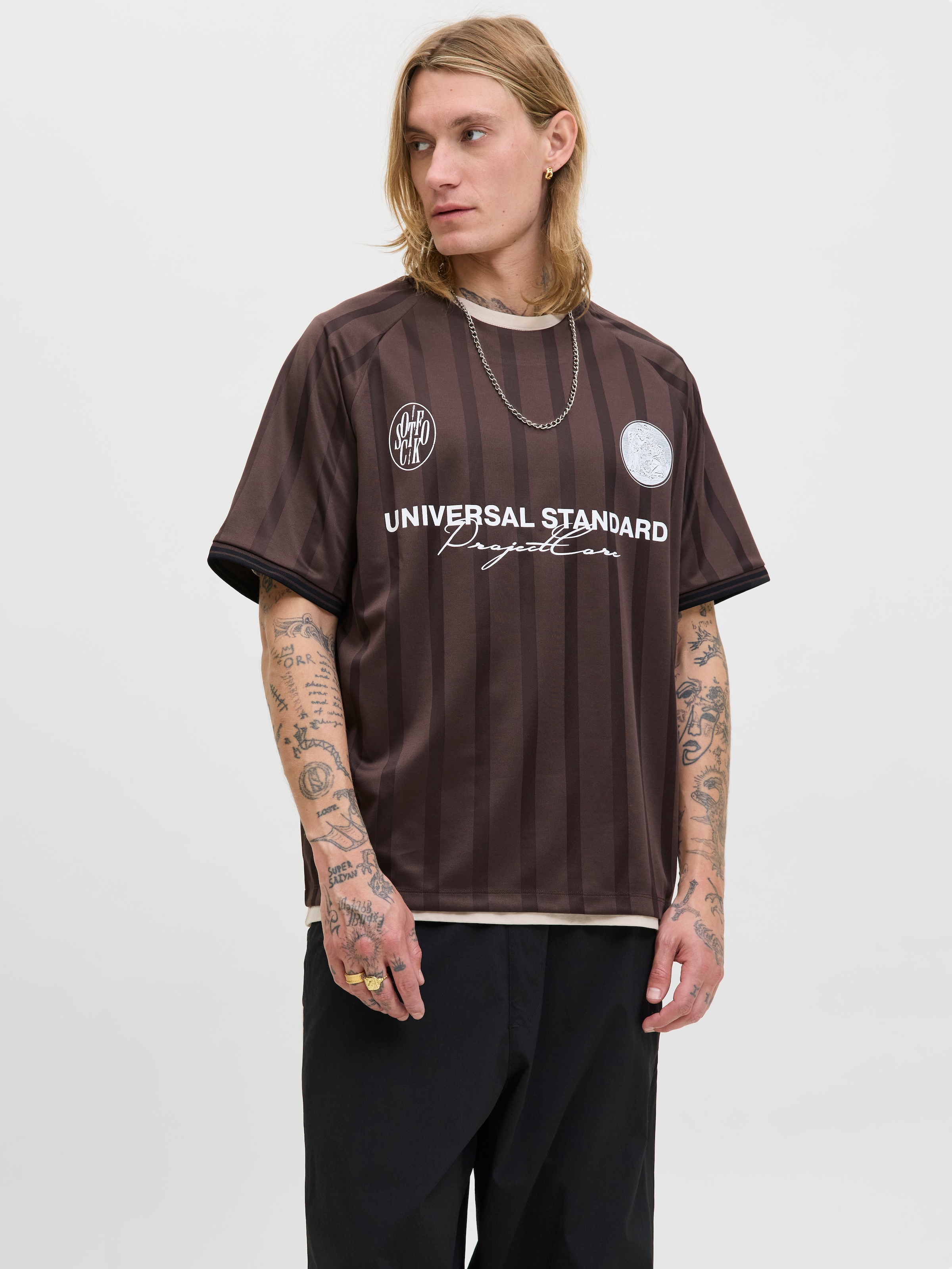 Jack & Jones Trainingsshirt "JCOCOVER RETRO FOOTBALL TEE SS LN" günstig online kaufen
