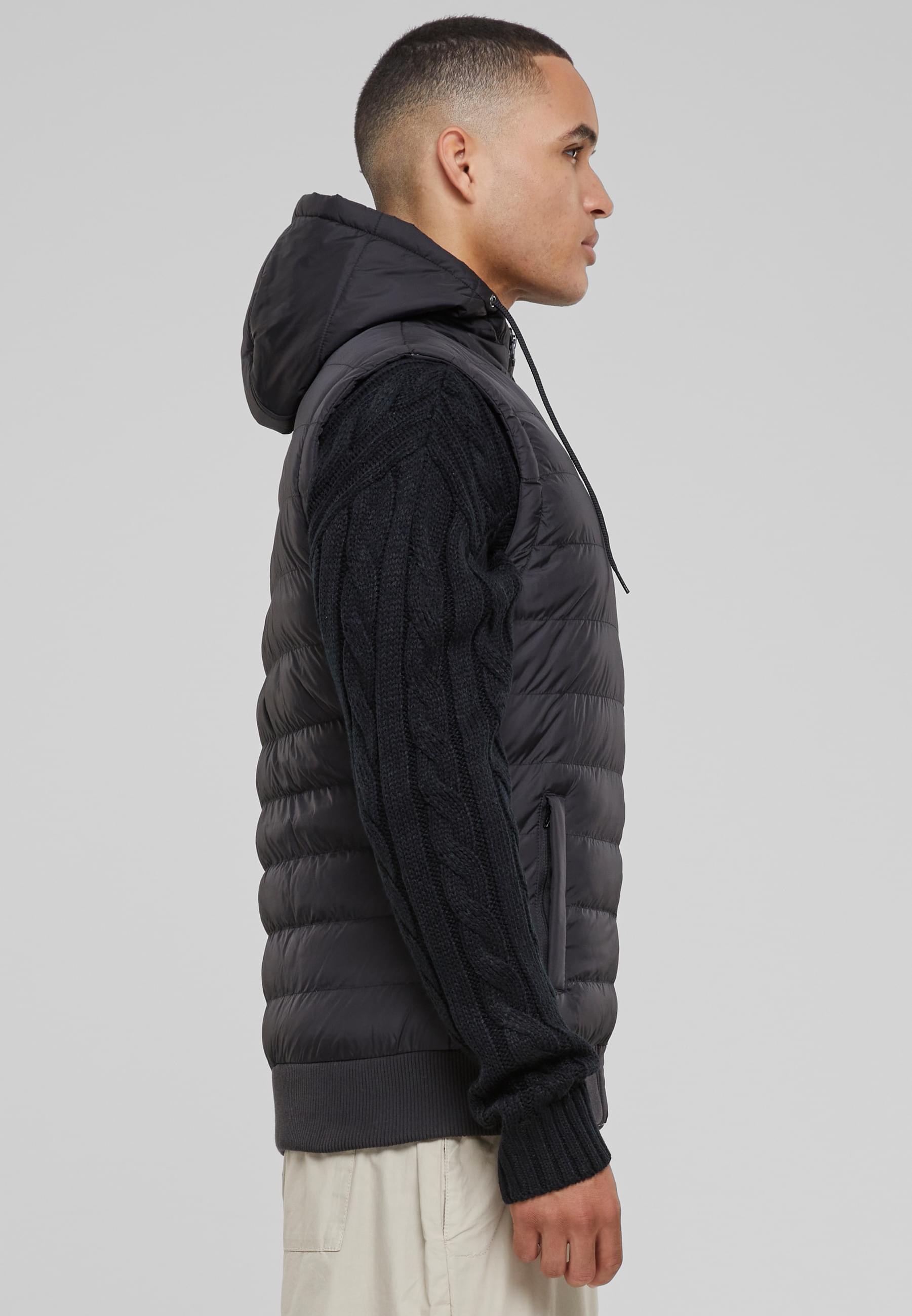 URBAN CLASSICS Jerseyweste »Urban Classics Herren Small Bubble Hooded Vest«, (1 tlg.)