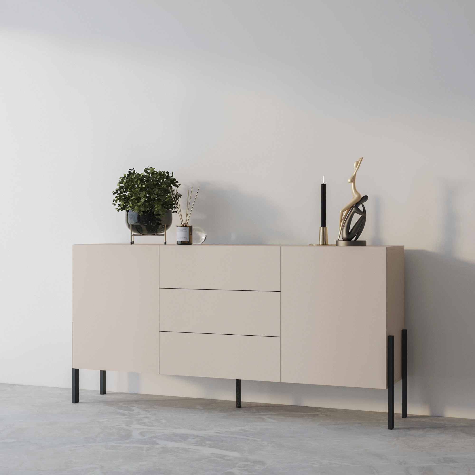OTTO home Sideboard "Jukon, Breite 150 bzw.180 cm, moderne grifflose Kommod günstig online kaufen