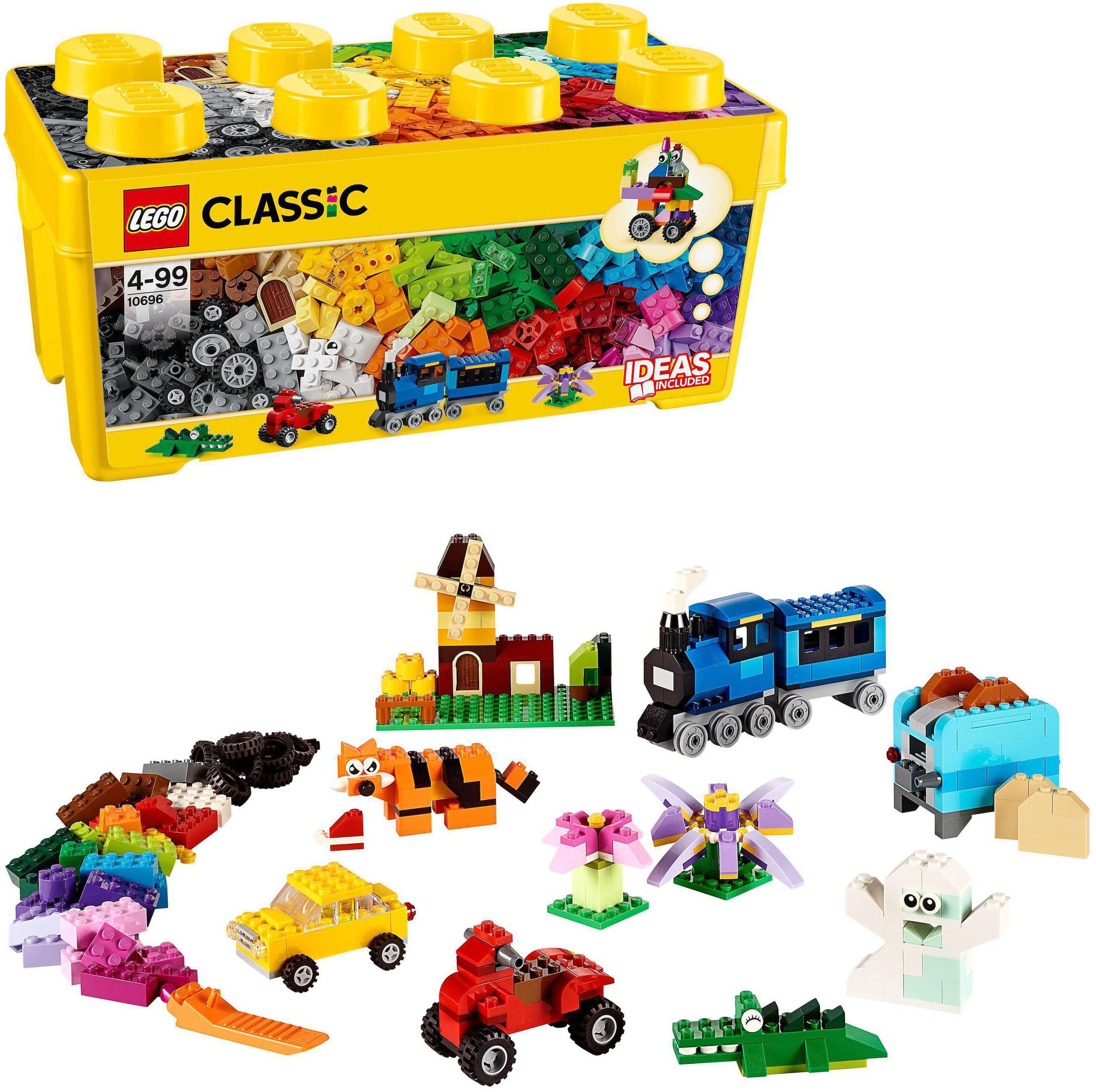 Konstruktionsspielsteine »Bausteine Box (10696), LEGO®Classic«, (484 St.), Made in Europe