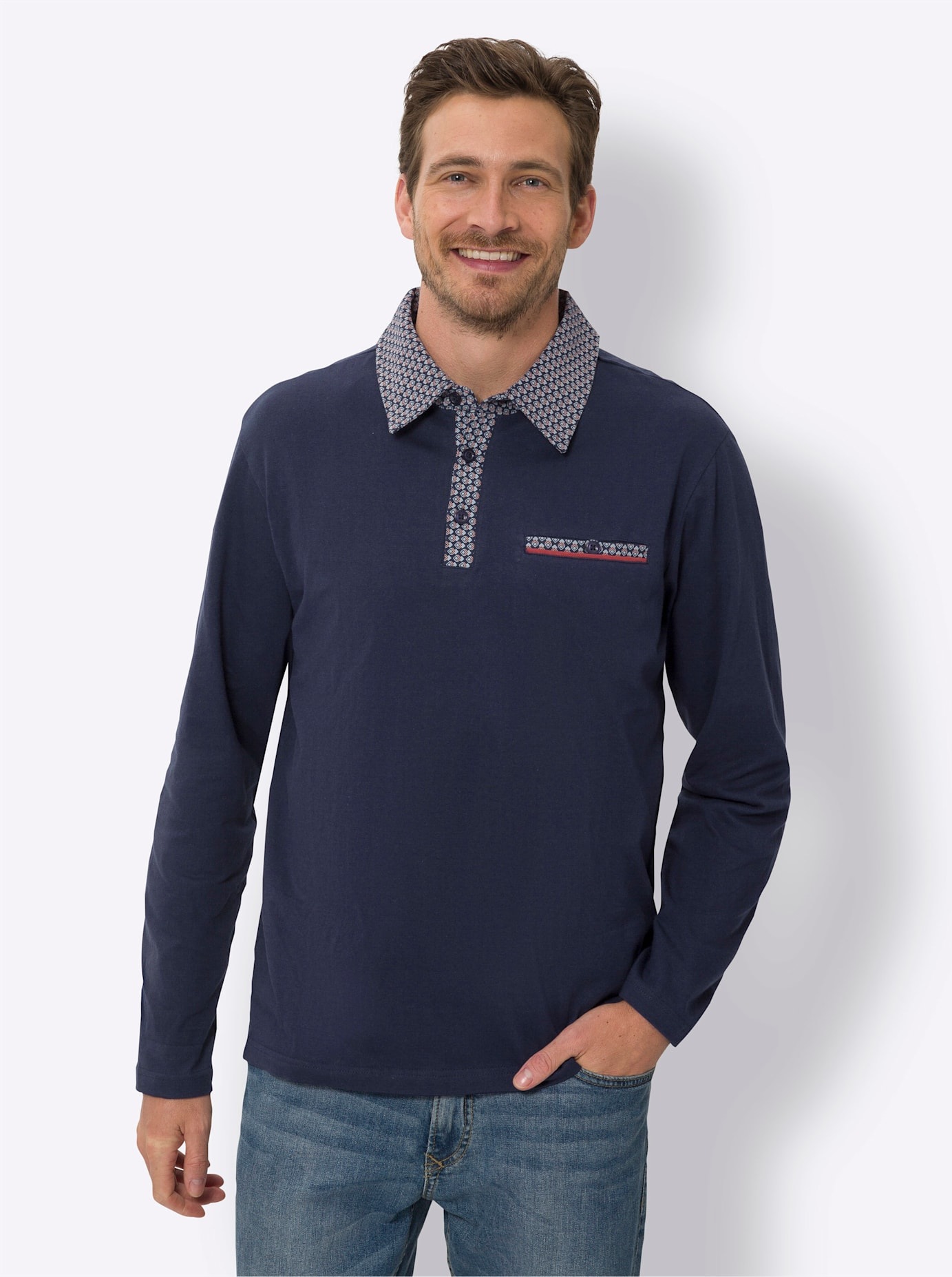 Classic Poloshirt "Langarm-Poloshirt" 1 Stk. günstig online kaufen