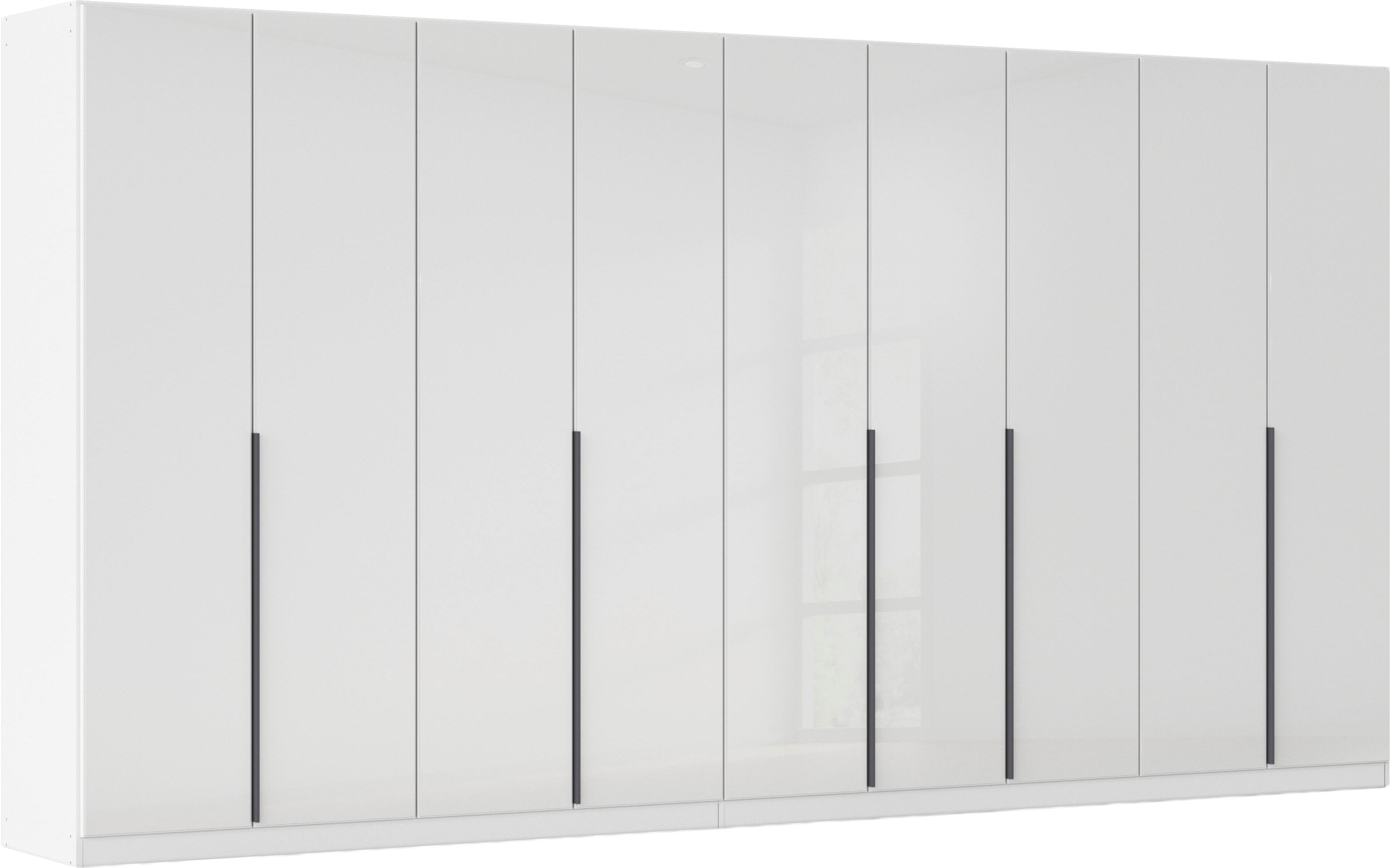OTTO home Drehtürenschrank "Kleiderschrank Kleiderschränke Schrank Garderobe AGORDO mit Glasfront" in zwei Griff-Farben, Breiten 91-405 cm, durchdachte Innenausstattung, in 8 Breiten und 2 Höhen MADE IN GERMANY