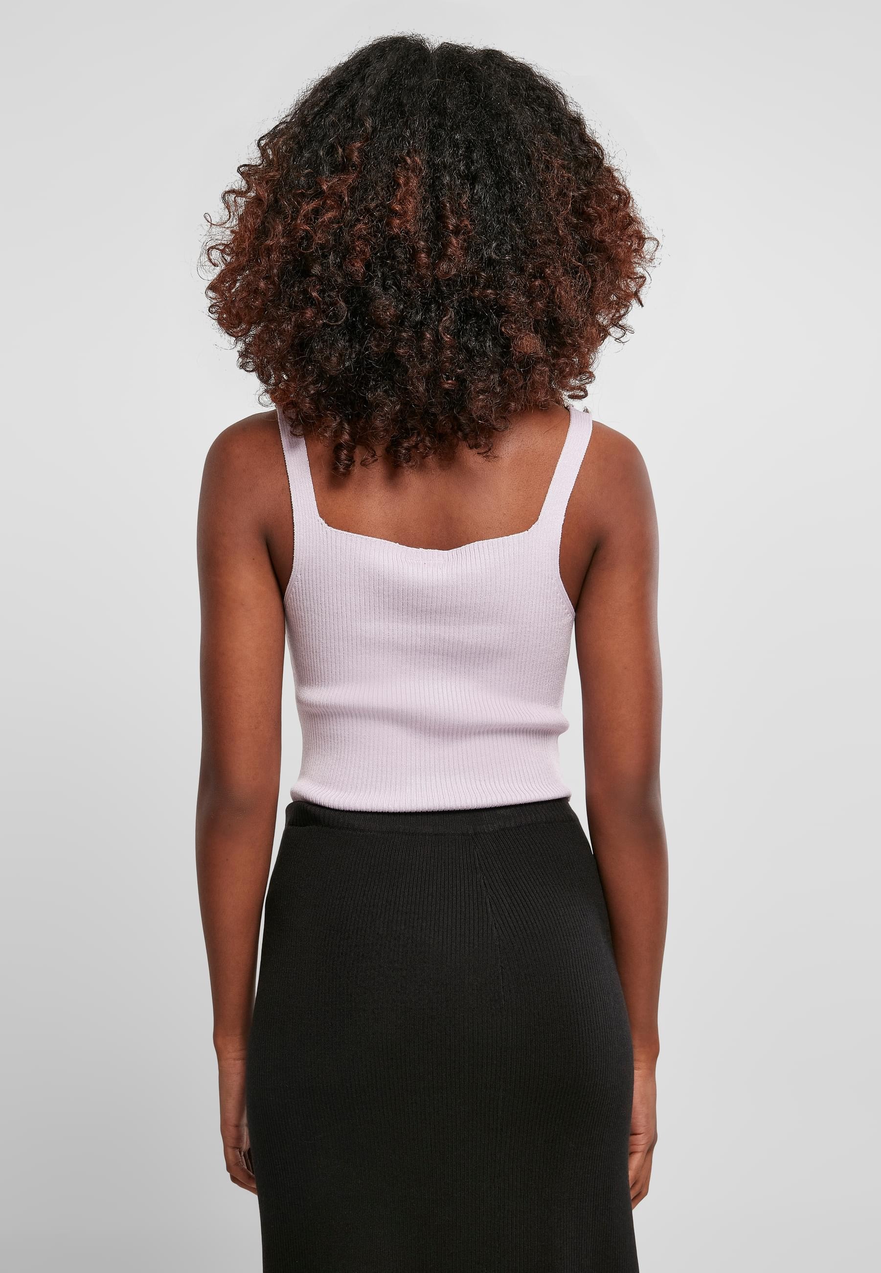 URBAN CLASSICS Muskelshirt »Urban Classics Damen Ladies Cropped Knit Top«, (1 tlg.)