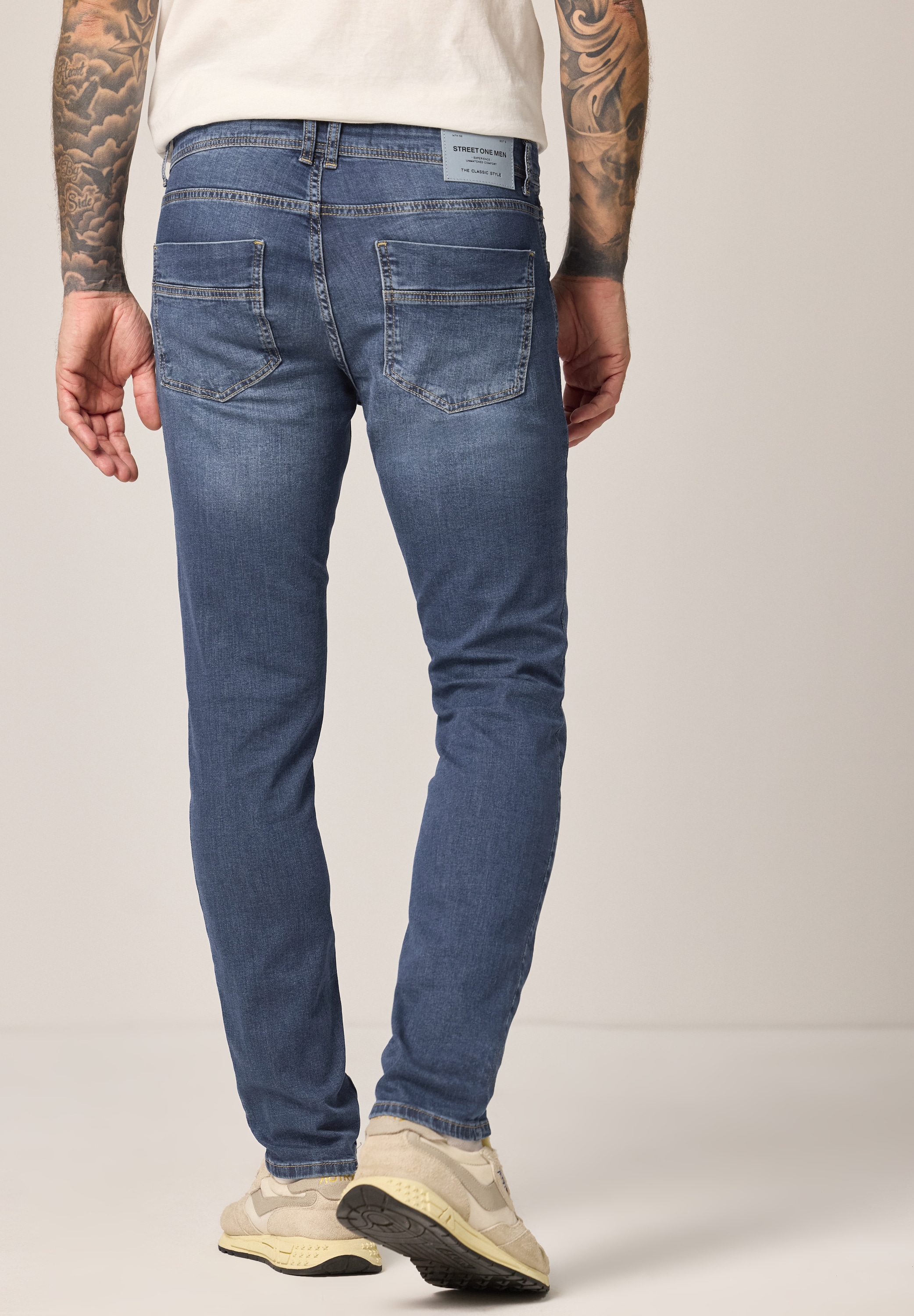 STREET ONE MEN Regular-fit-Jeans aus Baumwolle mit Stretchanteil günstig online kaufen
