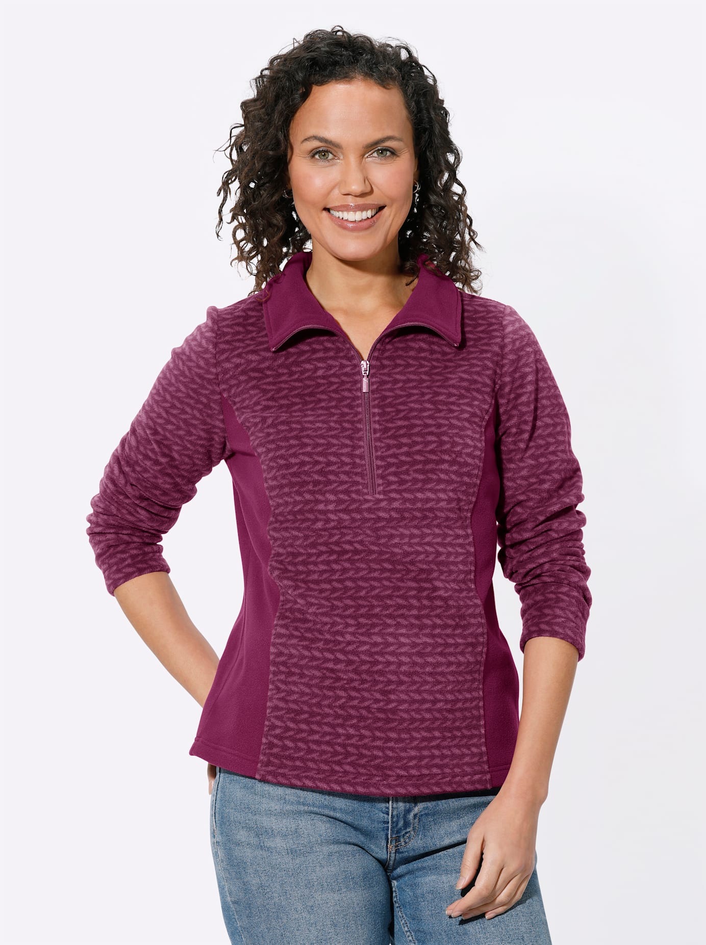 Casual Looks Fleeceshirt »Fleece-Shirt«, (1 tlg.)