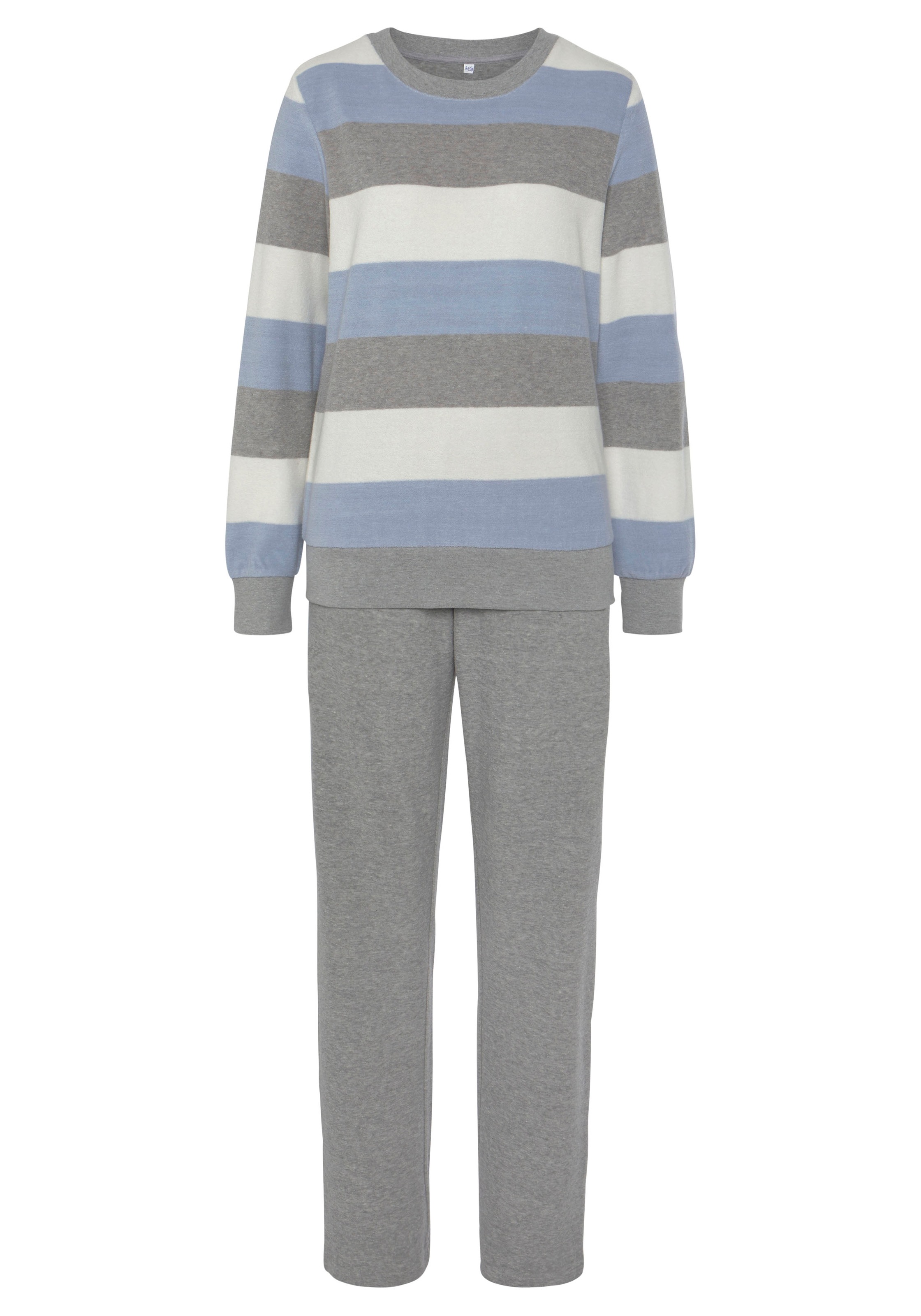 Vivance Dreams Pyjama 2 Stk. tlg., aus weichem Frottée und mit Colorblock S günstig online kaufen