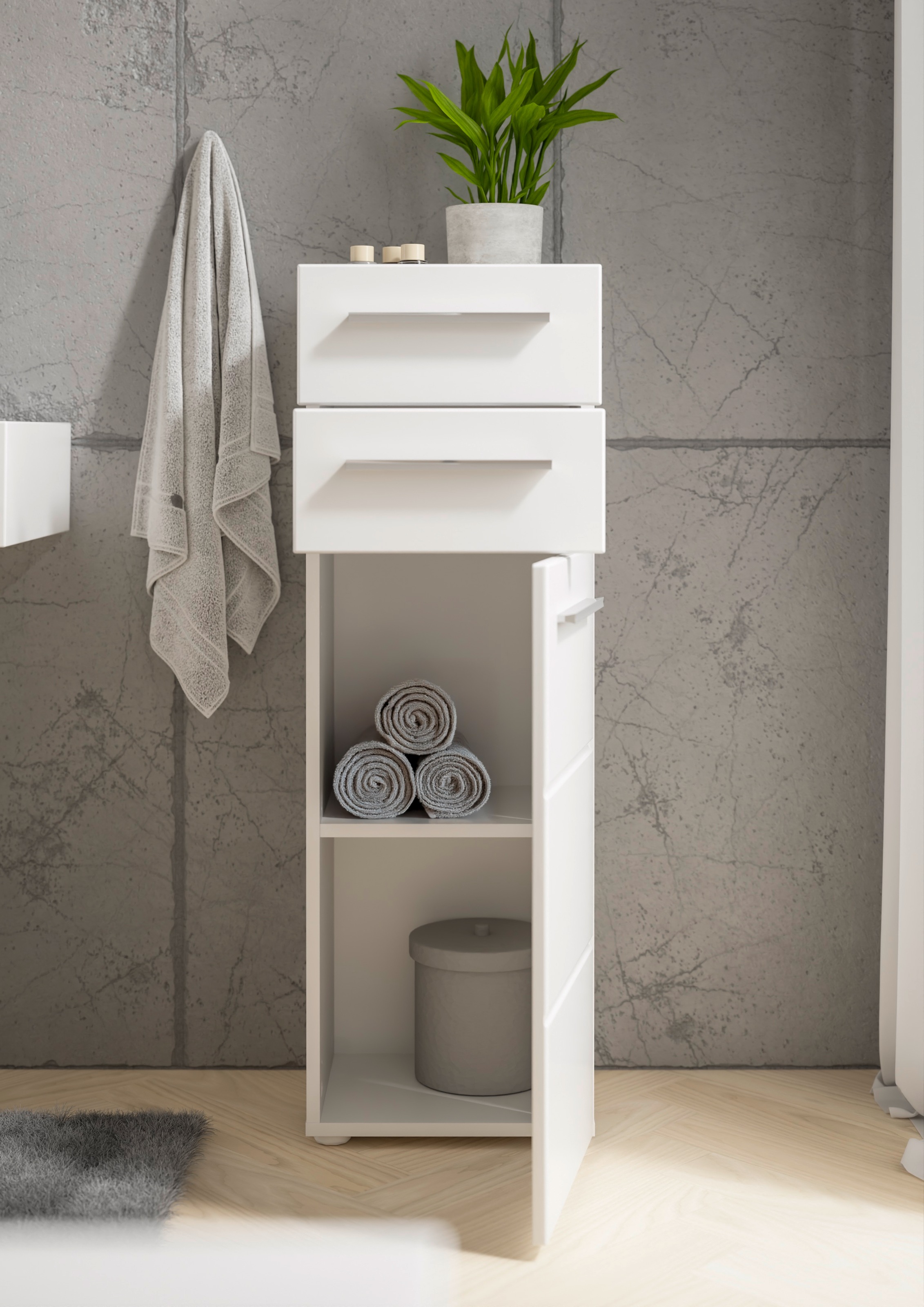 BASIC by Balculina Midischrank »Mandi« 1 Stk. tlg. Breite 34cm, hochglanz Front