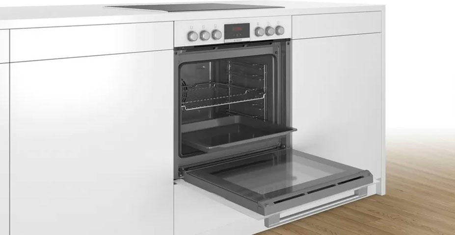 BOSCH Elektro-Herd-Set »HEA513BW2«, mit Teleskopauszug nachrüstbar