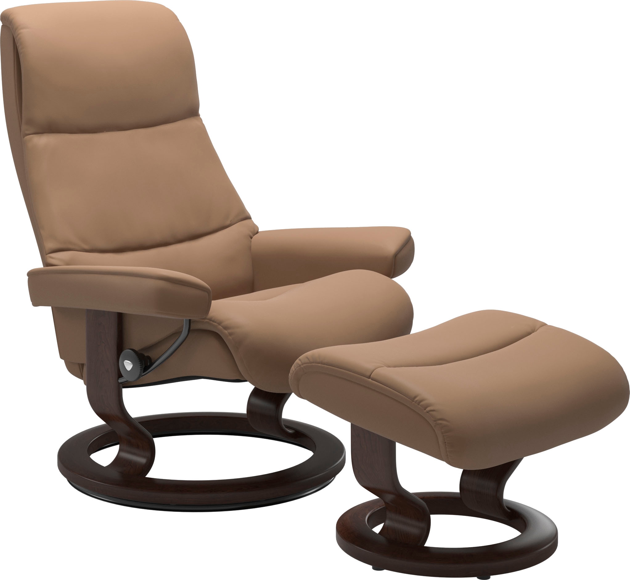 Stressless Relaxsessel "View", mit Classic Base, Größe M,Gestell Braun günstig online kaufen
