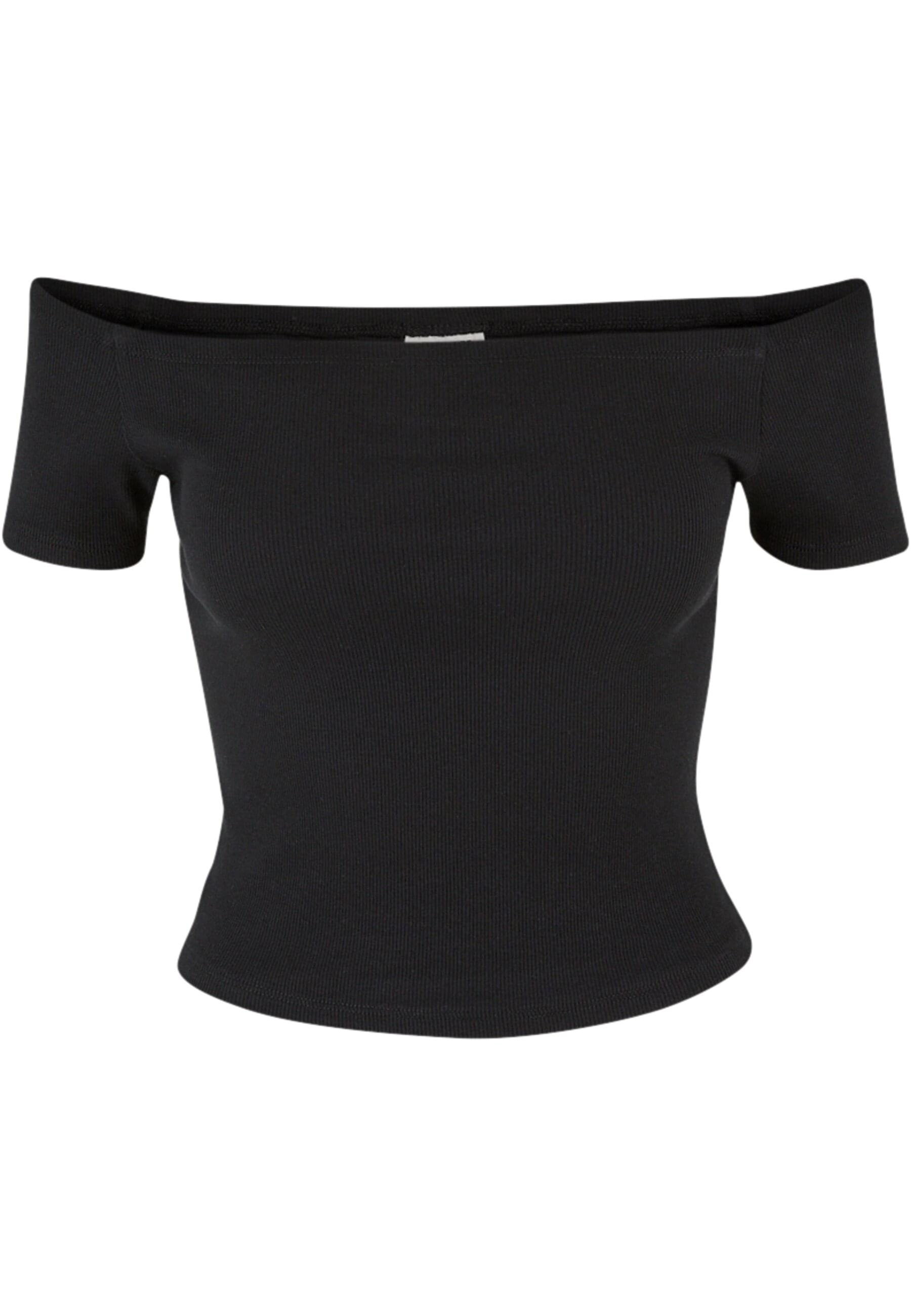 URBAN CLASSICS T-Shirt »Urban Classics Ladies Organic Off Shoulder Rib Tee 2-Pack«, (1 tlg.)