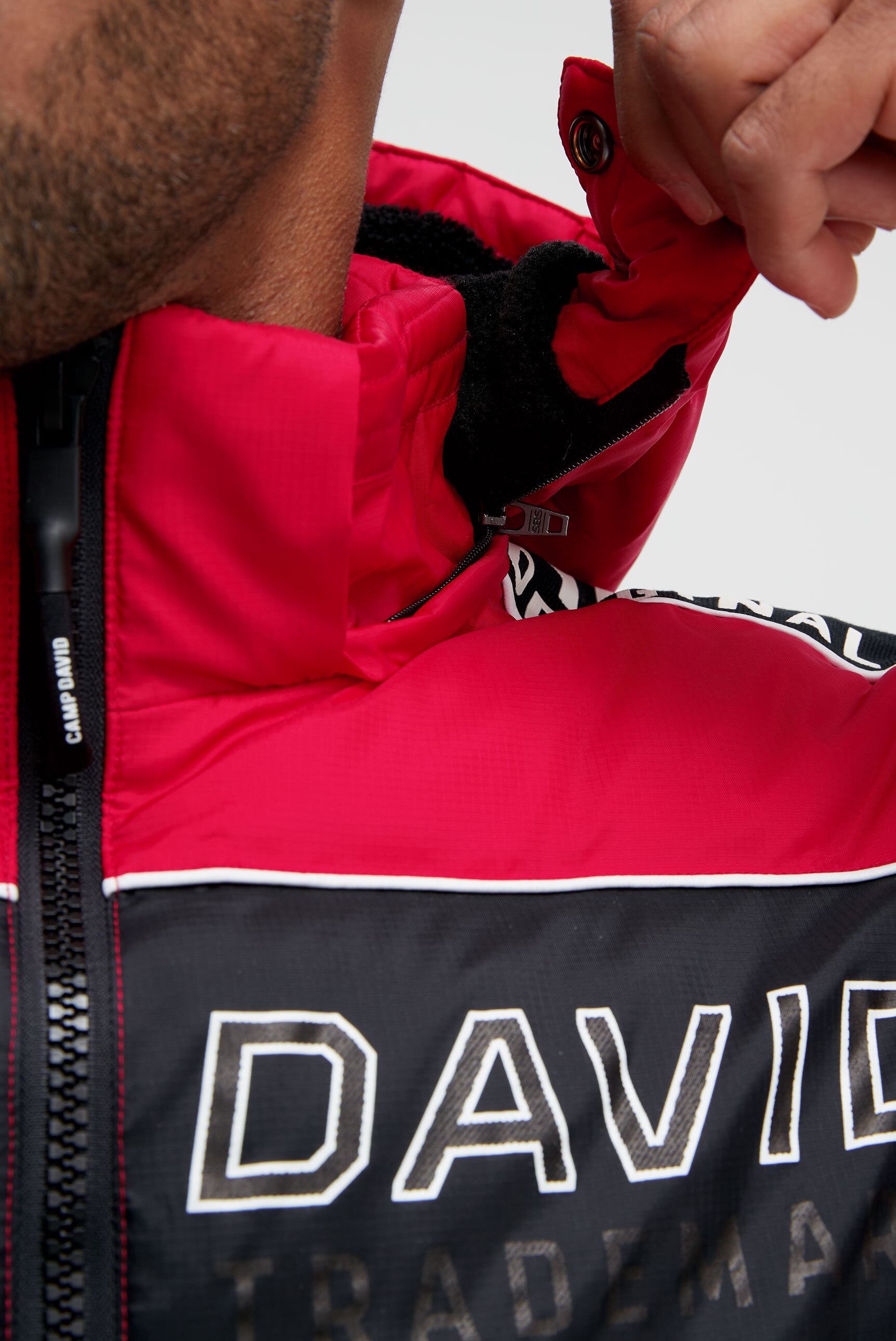 CAMP DAVID Winterjacke mit Kapuze mit abtrennbarer Kapuze