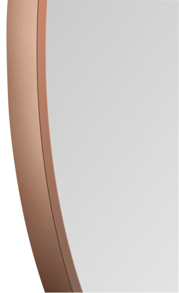 Talos Wandspiegel, dekorativer runder Spiegel mit Aluminiumrahmen, Ø 50 cm