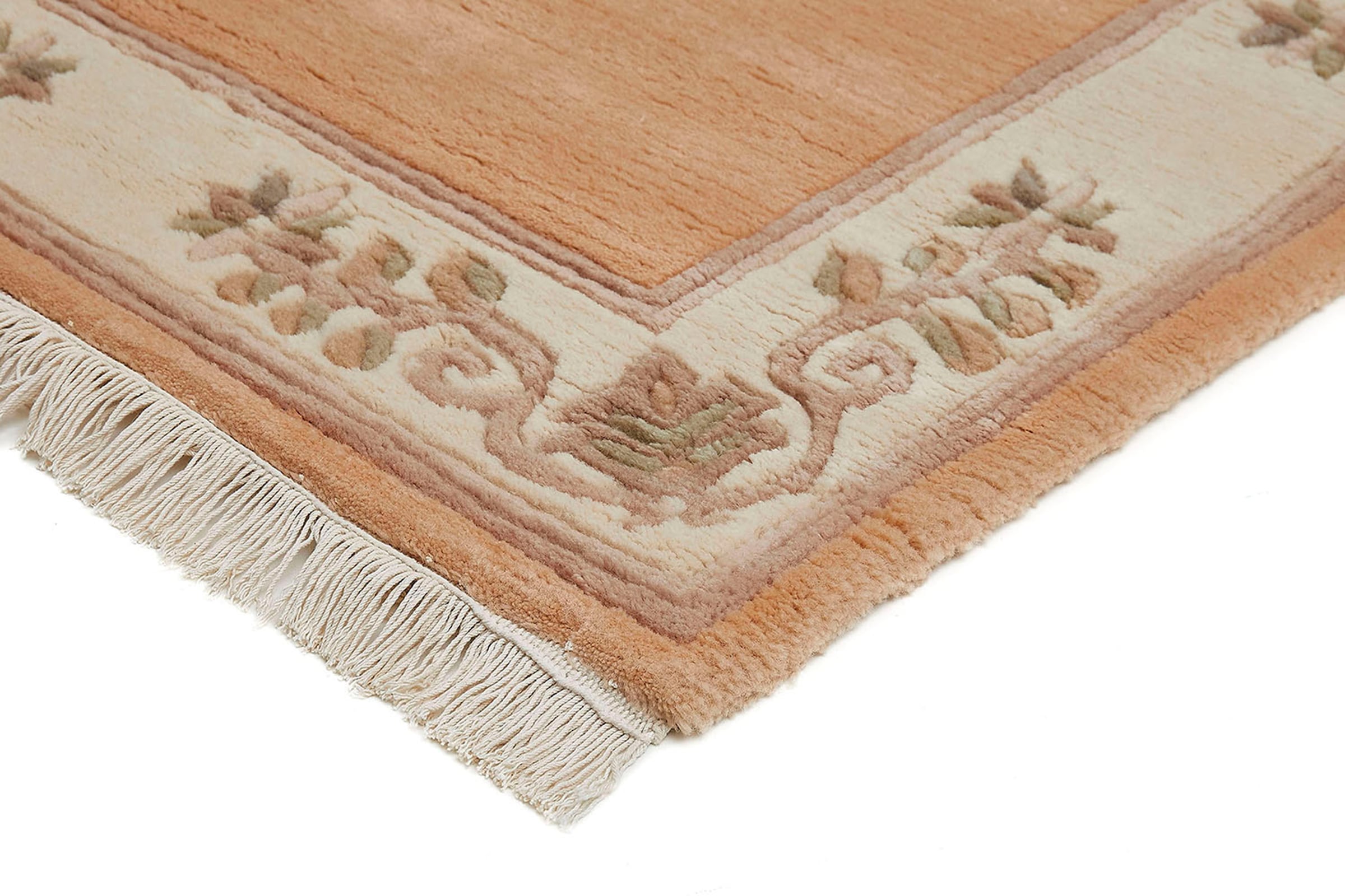 LUXOR living Wollteppich »Adour«, rechteckig, 18 mm Höhe, reine Wolle, handgeknüpft, mit Bordüre und Fransen, Wohnzimmer
