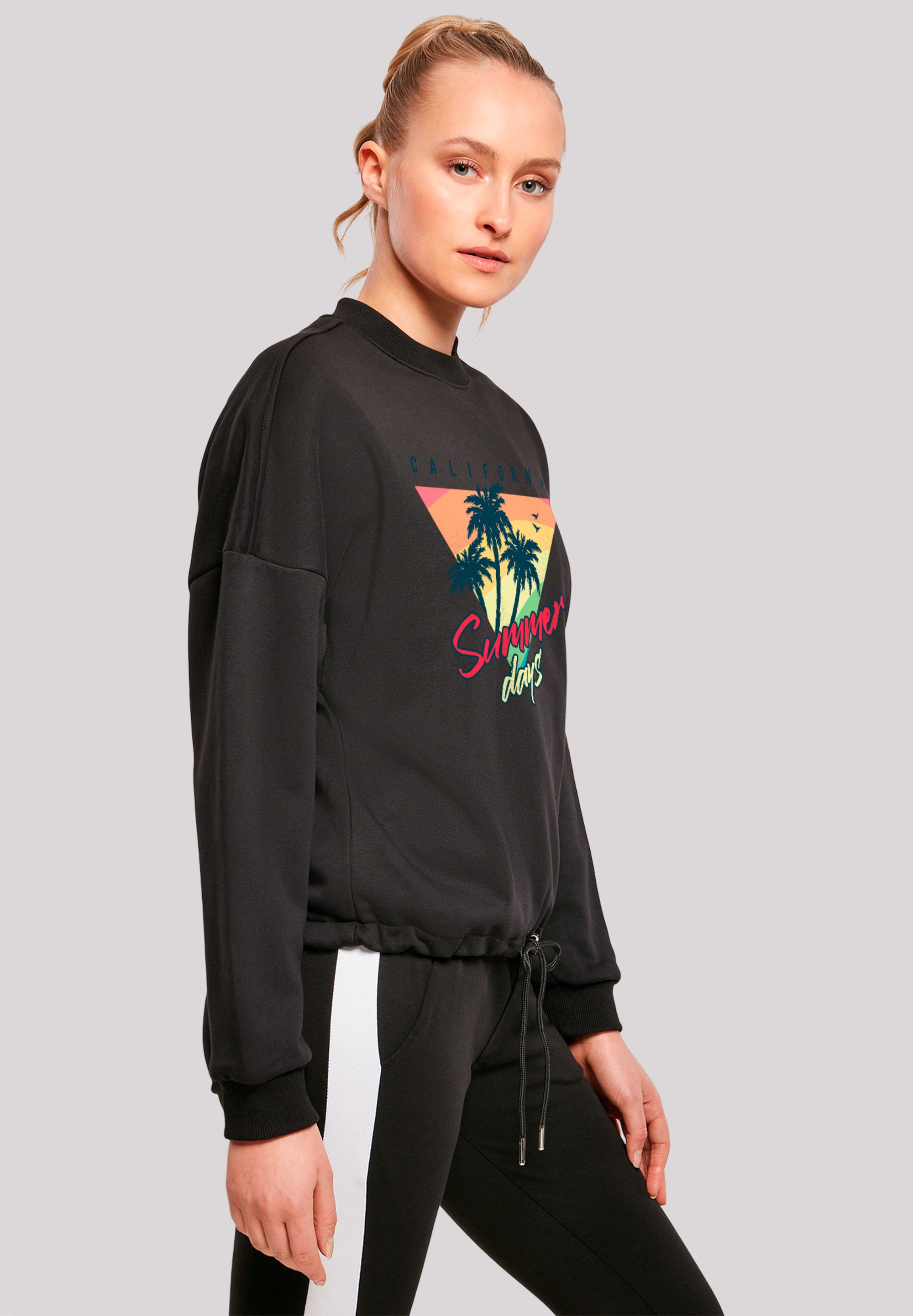 F4NT4STIC Sweatshirt »California Palmen Retro«, Premium Qualität