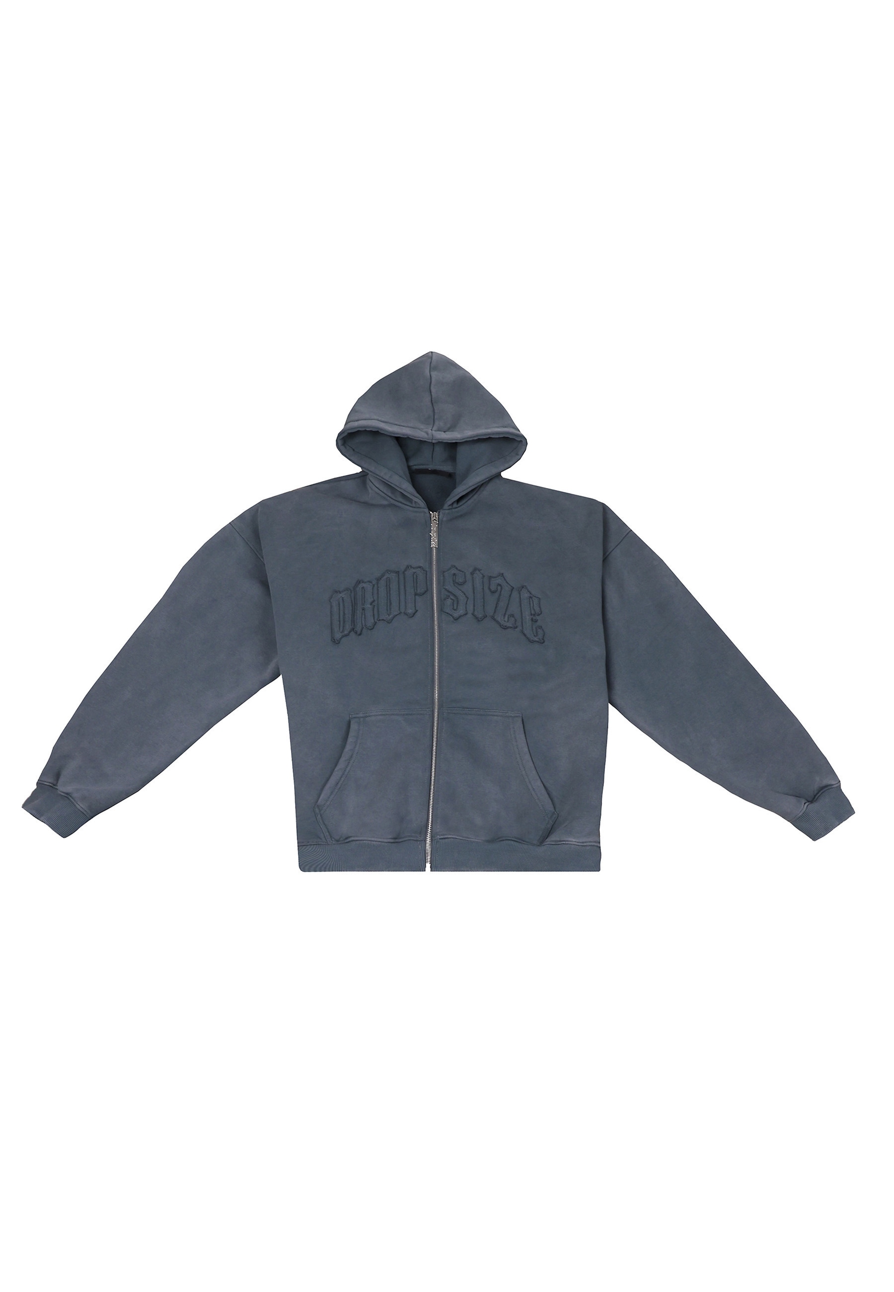 Dropsize Sweatjacke "Dropsize SUPER HEAVY OVERISZE RAW EDGES ZIP HOODIE"