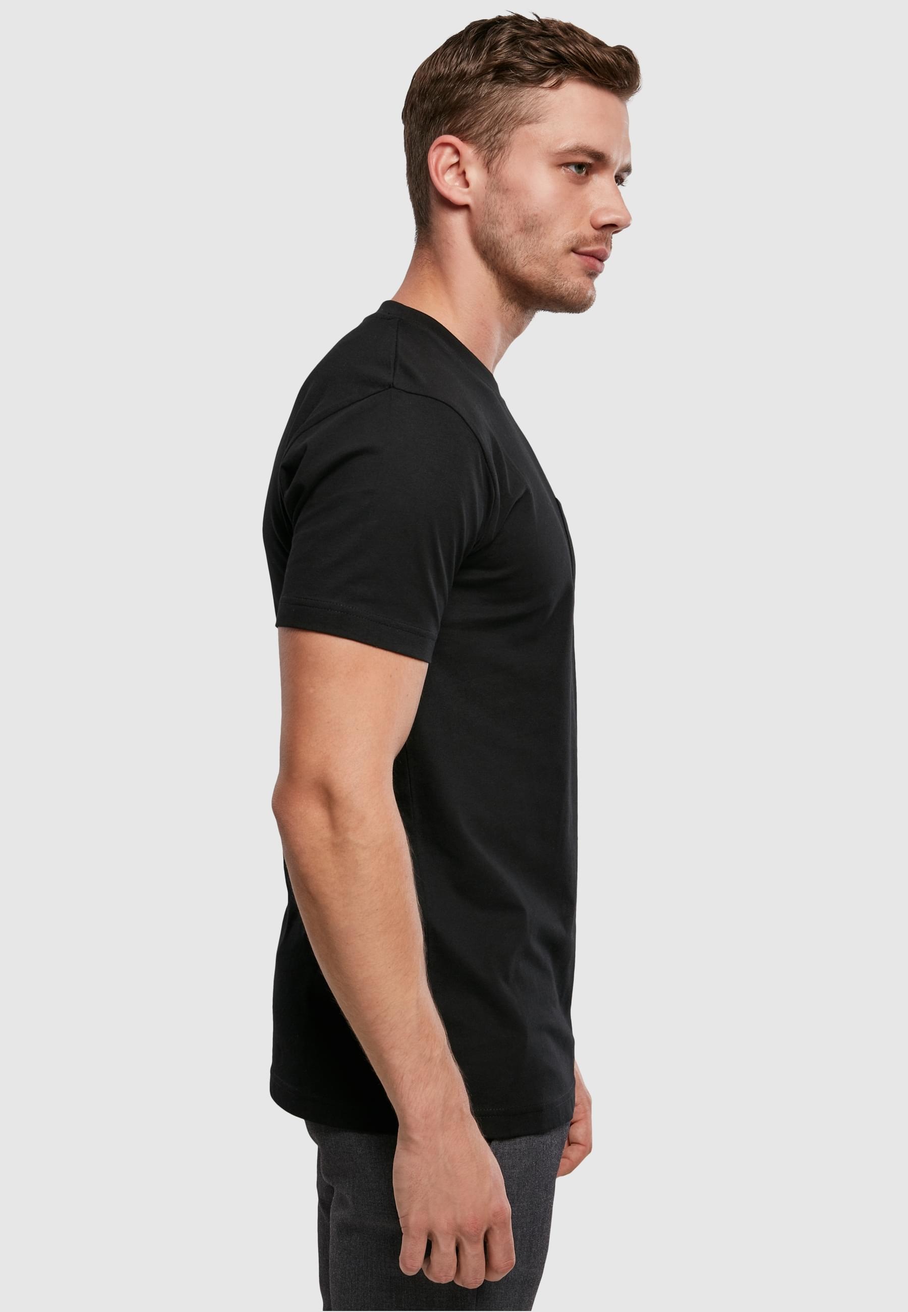 URBAN CLASSICS T-Shirt »Urban Classics Herren Organic Cotton Basic Pocket Tee«, (1 tlg.)