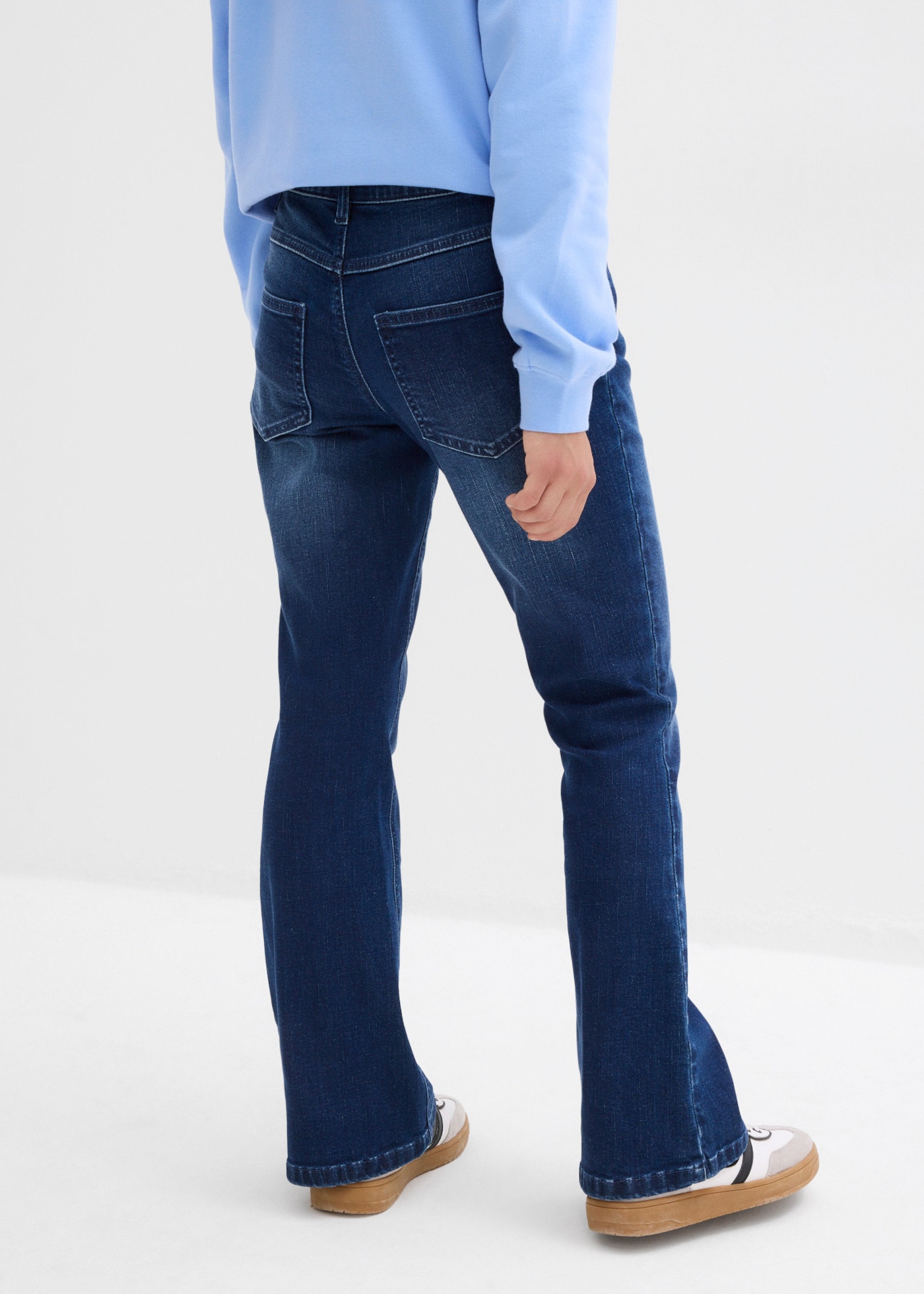 bonprix Schlagjeans mit verstellbarem Bund