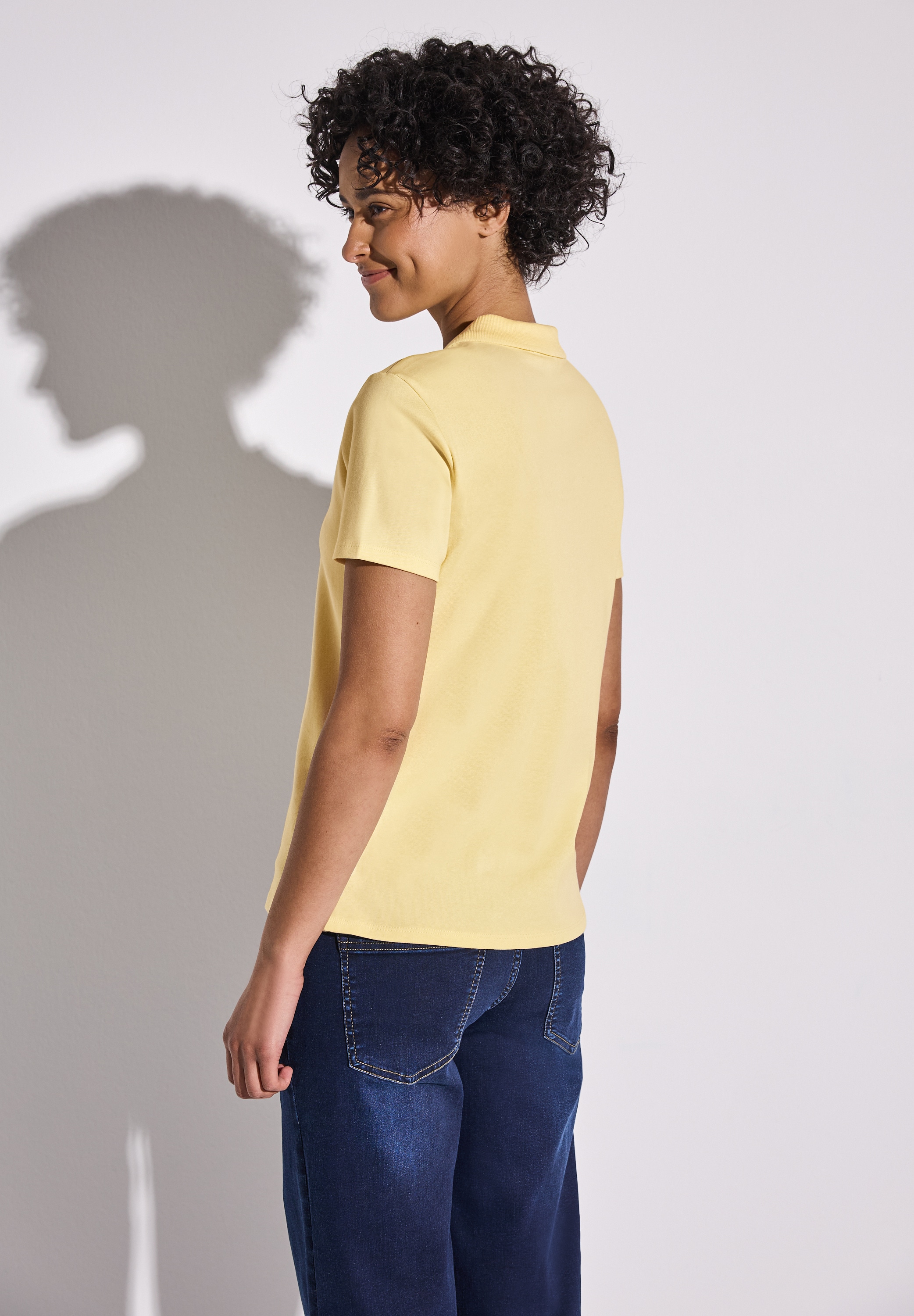 STREET ONE Poloshirt, aus Baumwolle mit Stretchante