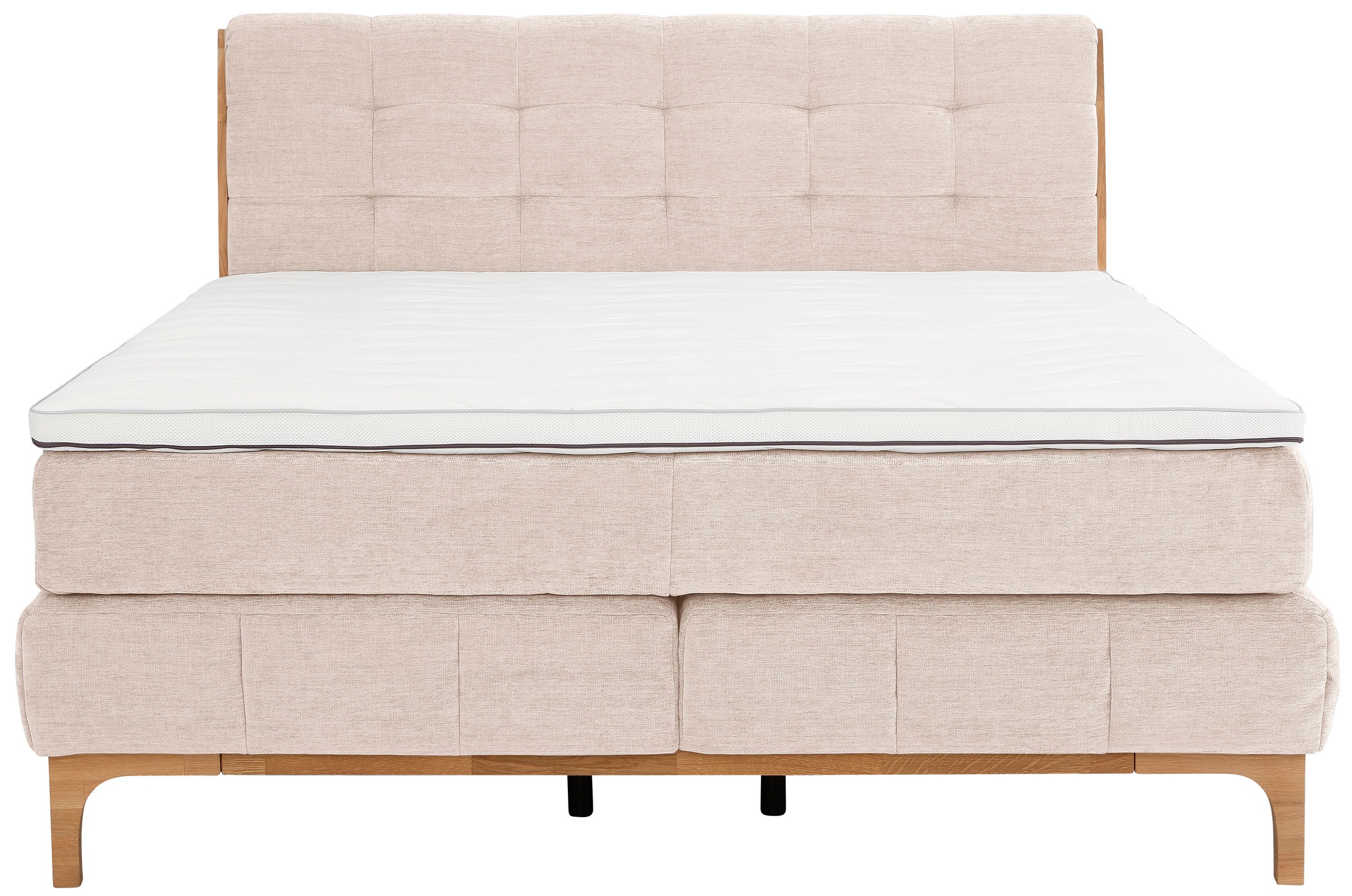 OTTO products Boxspringbett »Jelle«, (5 St.), zertifizierte, recycelte Bezugsstoffe, verschiedene Ausführungen