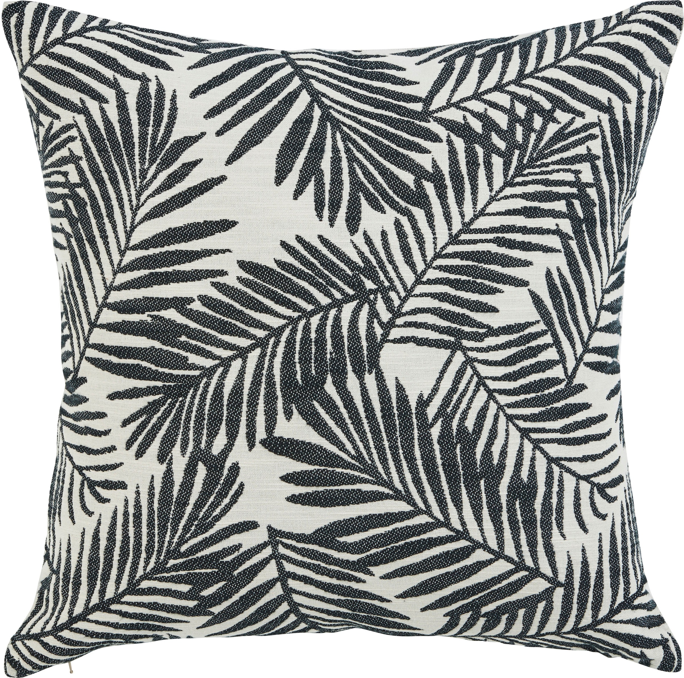 done. Kissenhülle "Black Palm" Kissenhülle vorderseitig jaquardgewebt mit B günstig online kaufen