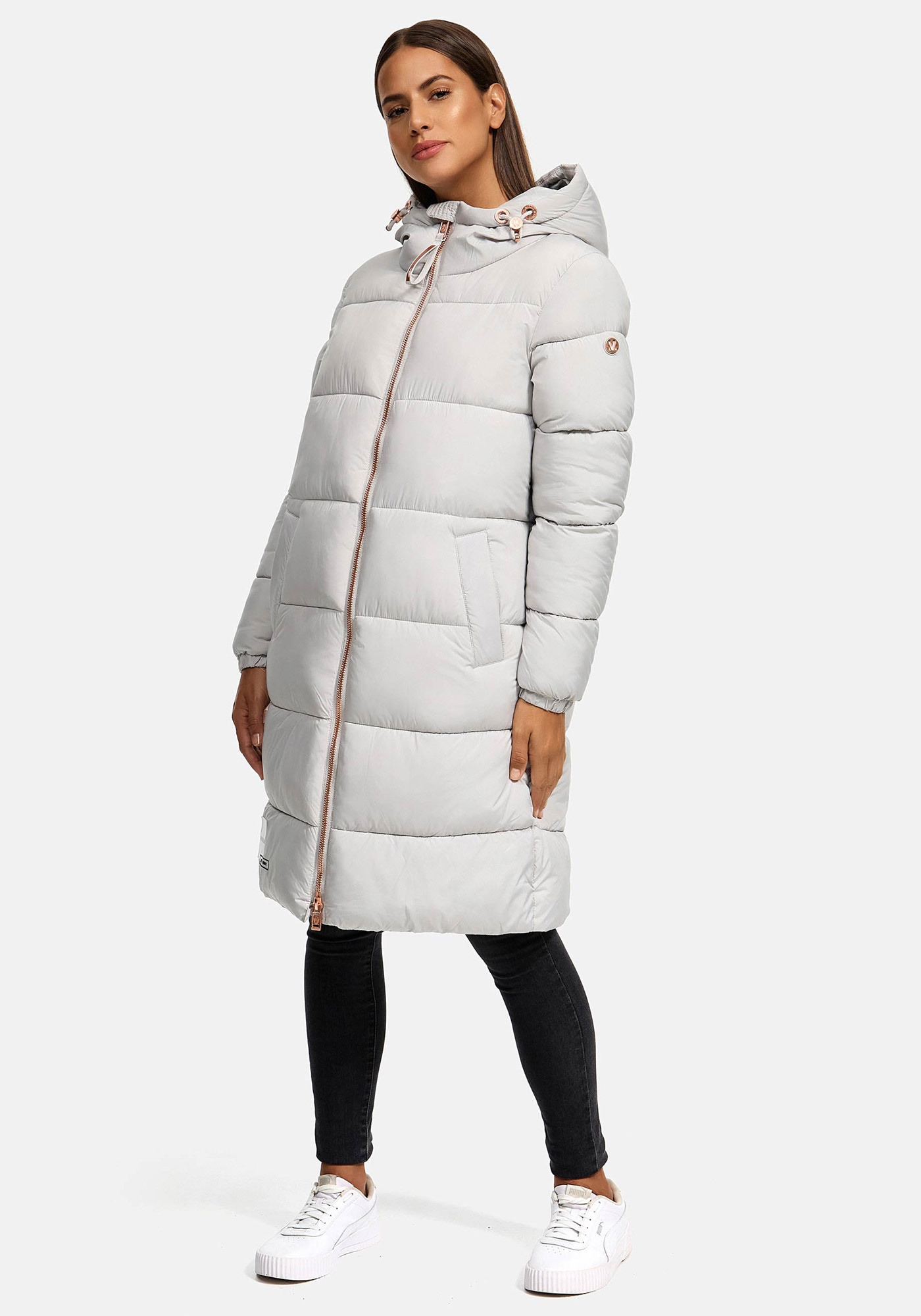 Marikoo Winterjacke »Nomadiaa«, Lange Damen Winterjacke