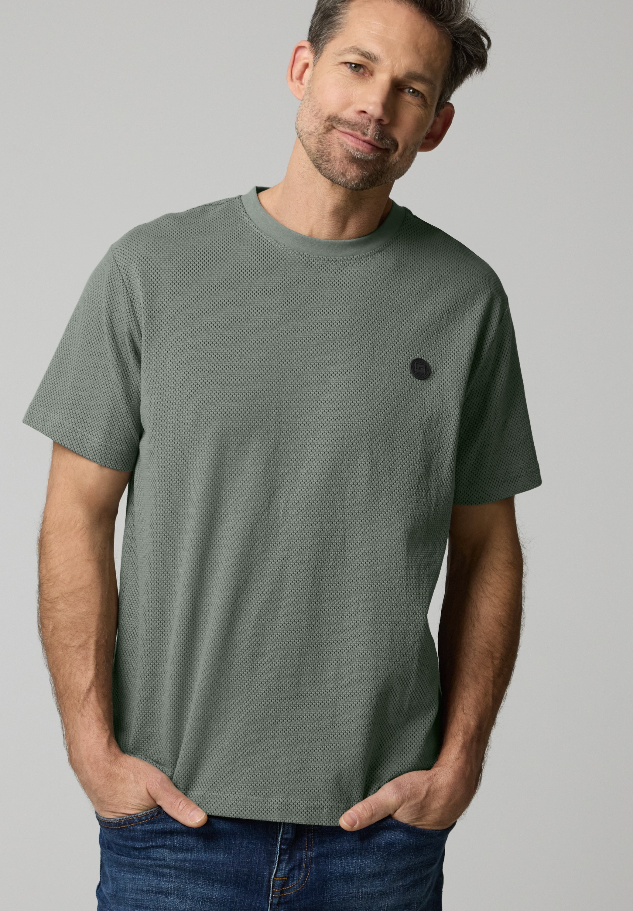 STREET ONE MEN T-Shirt im soften Baumwoll-Mix