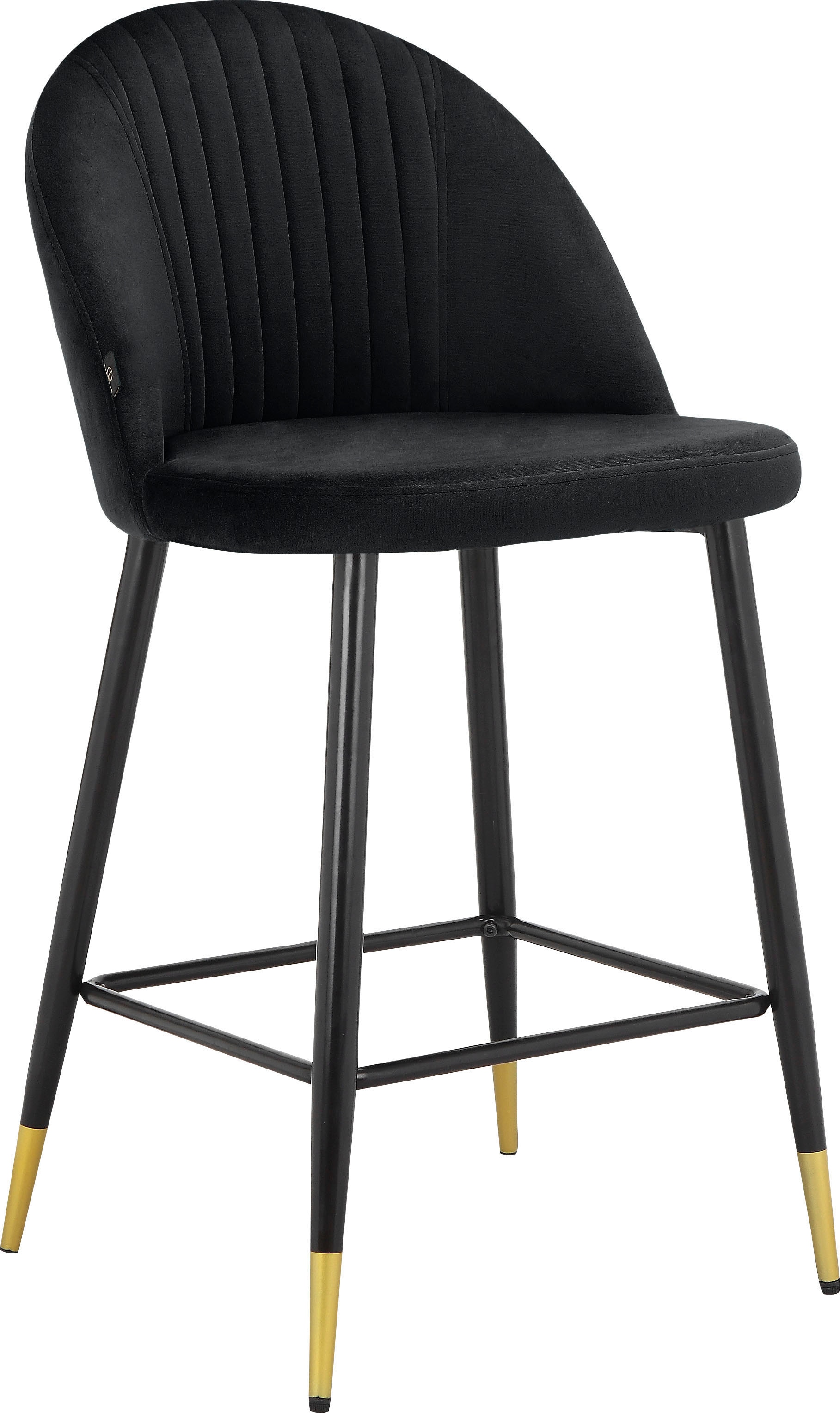 OTTO home Bistrostuhl "Embrosse" () 2 Stk.mit Sitz und Rücken gepolstert, in schönem Velourstoff, Sitzhöhe 65 cm