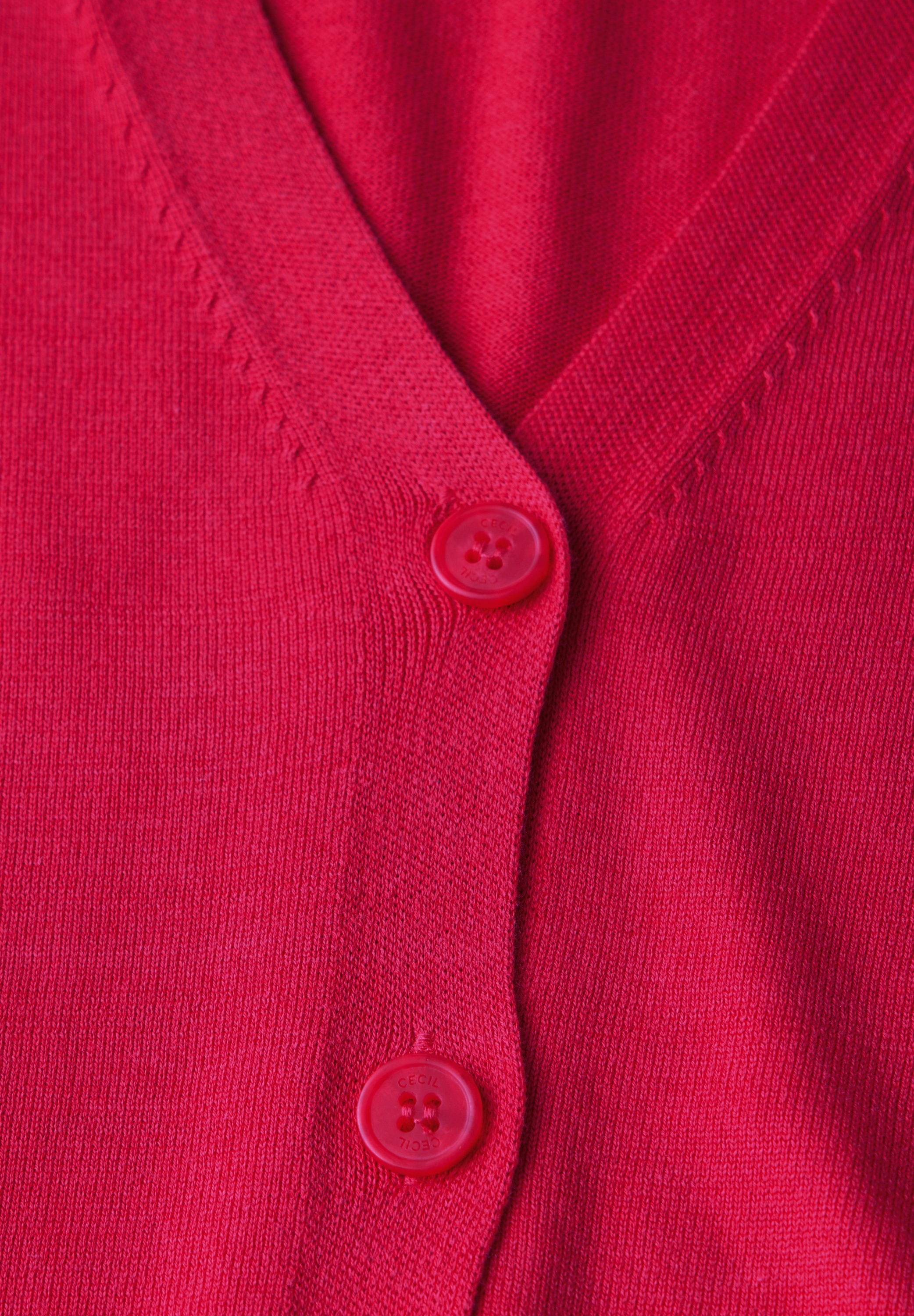 Cecil Cardigan, mit Knopfleiste