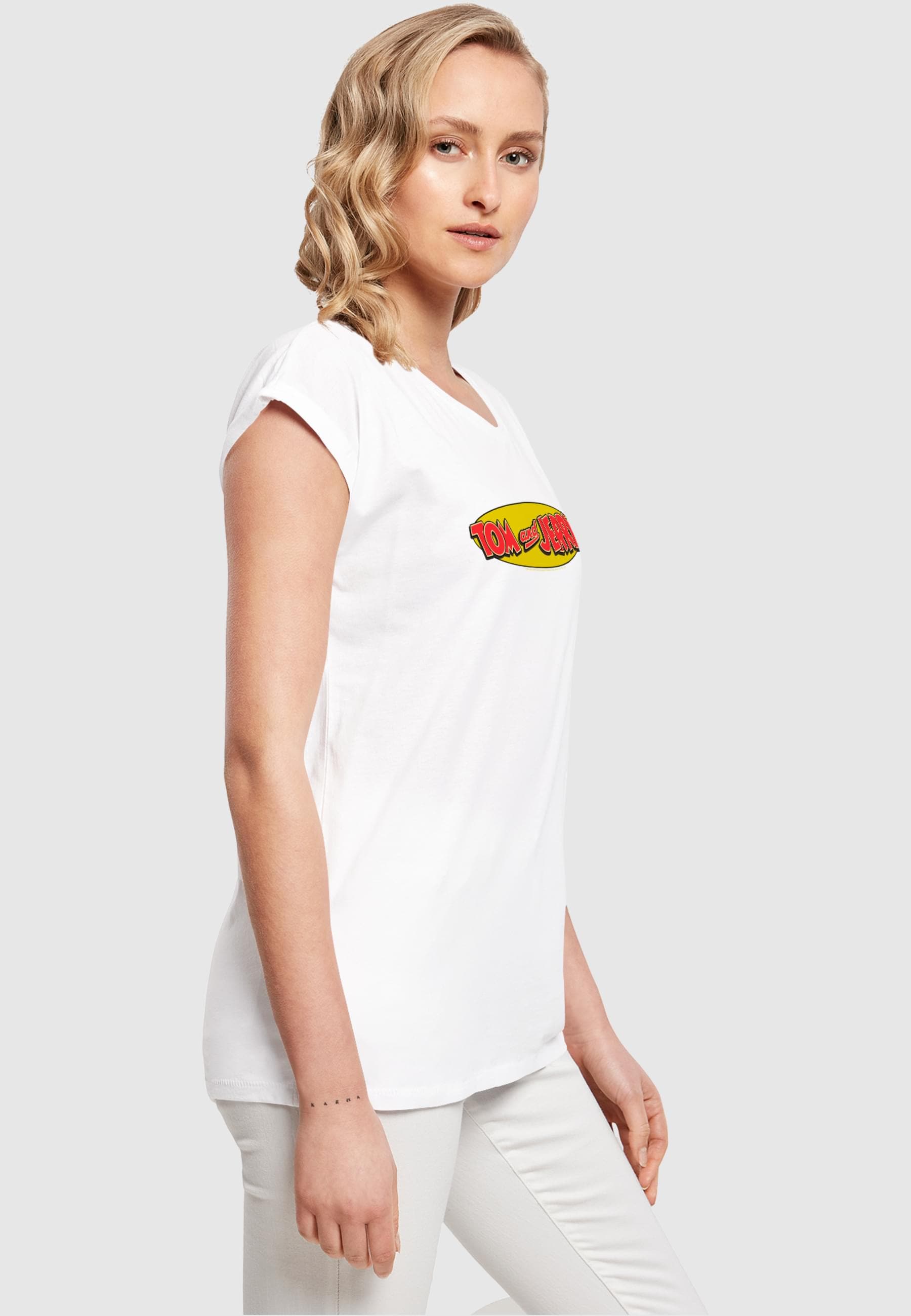 ABSOLUTE CULT T-Shirt »ABSOLUTE CULT Damen Ladies Tom and Jerry - Inline Logo T-Shirt«, (1 tlg.)