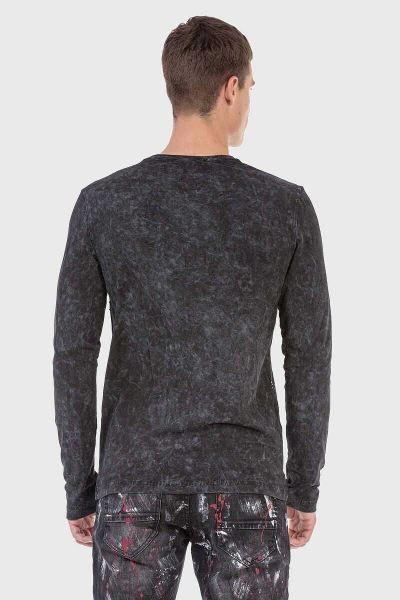 Cipo & Baxx T-Shirt »Sweatshirts«, mit Allover-Muster und Logoprint