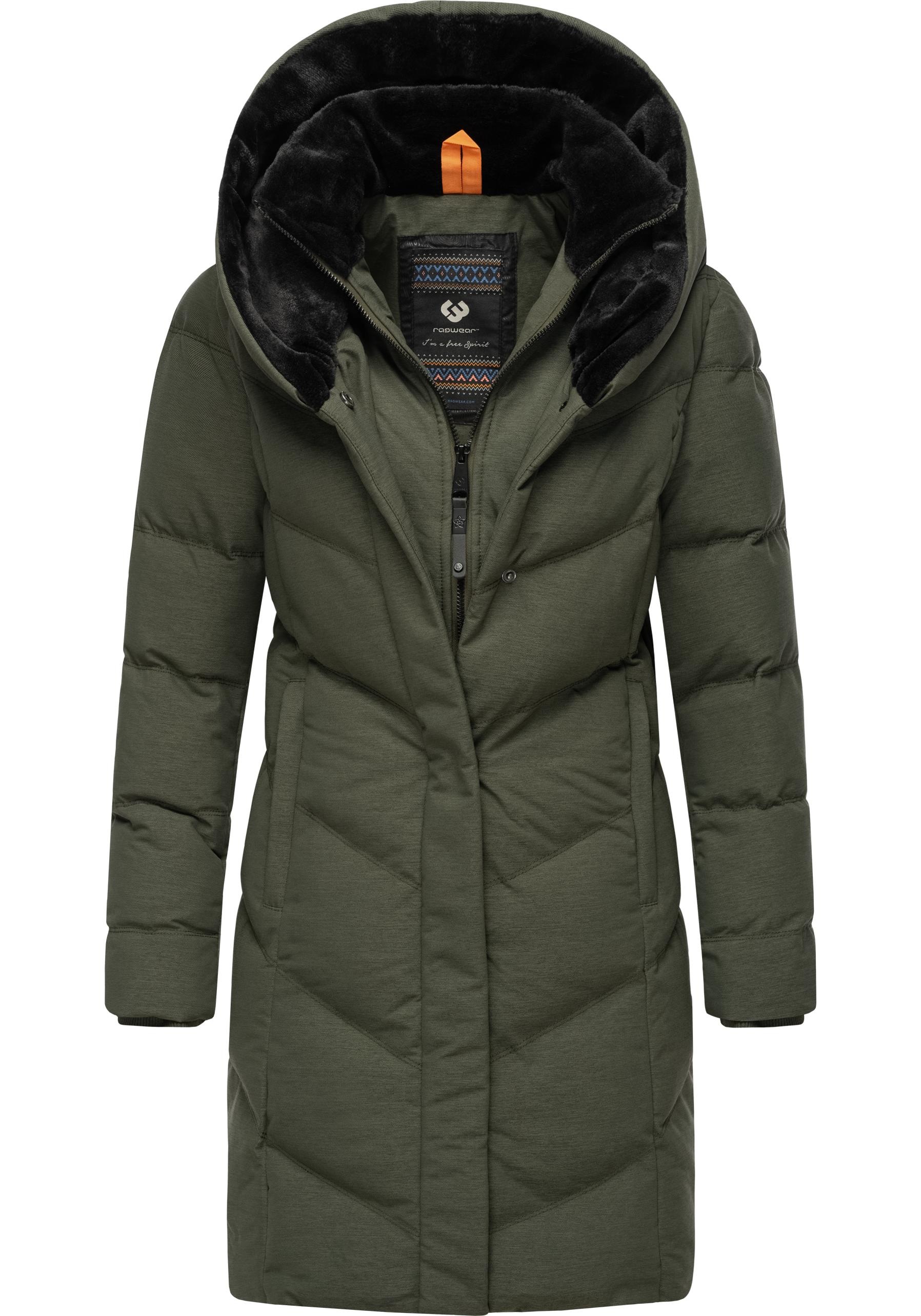 Ragwear Steppmantel "Natalka Cosy" wasserdichter Mantel mit flauschigem Kun günstig online kaufen