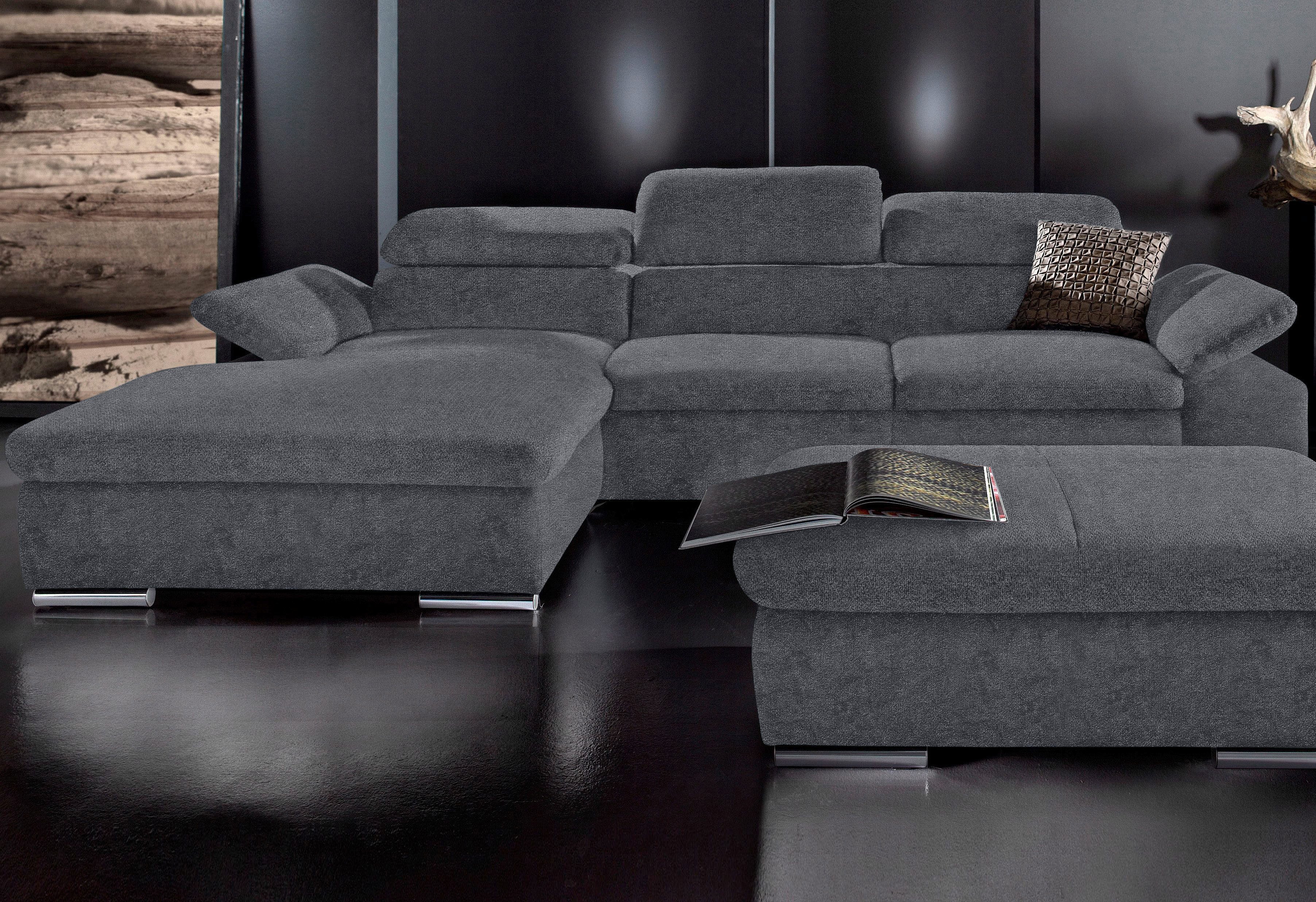 sit&more Ecksofa "Alcudia L-Form" wahlweise mit Schlaffunktion