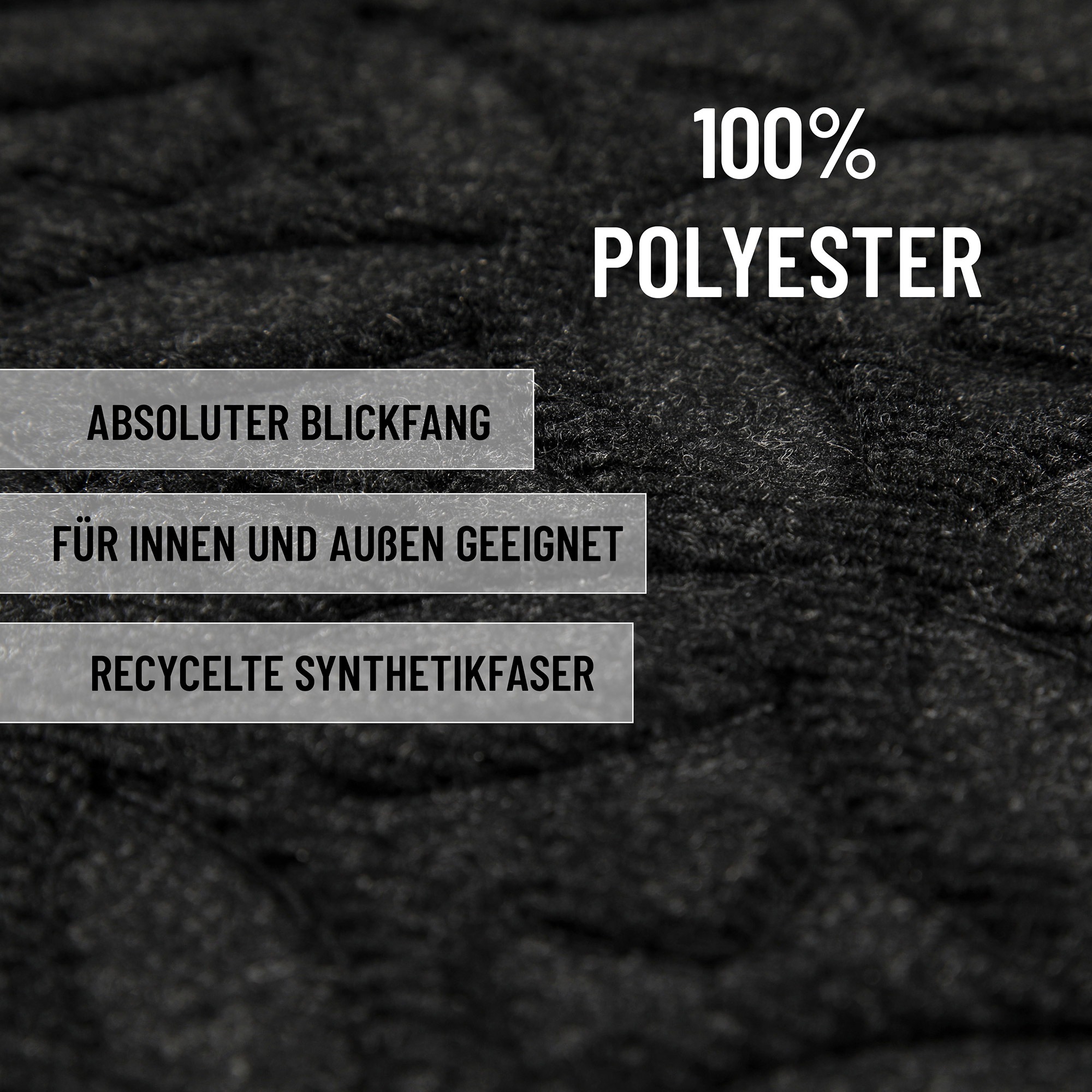 Wecon home Fußmatte »Midnight Mosaic«, rechteckig, 4 mm Höhe, pflegeleicht, rutschfest, Ornamente, Innen & Außen, Schmutzfangmatte