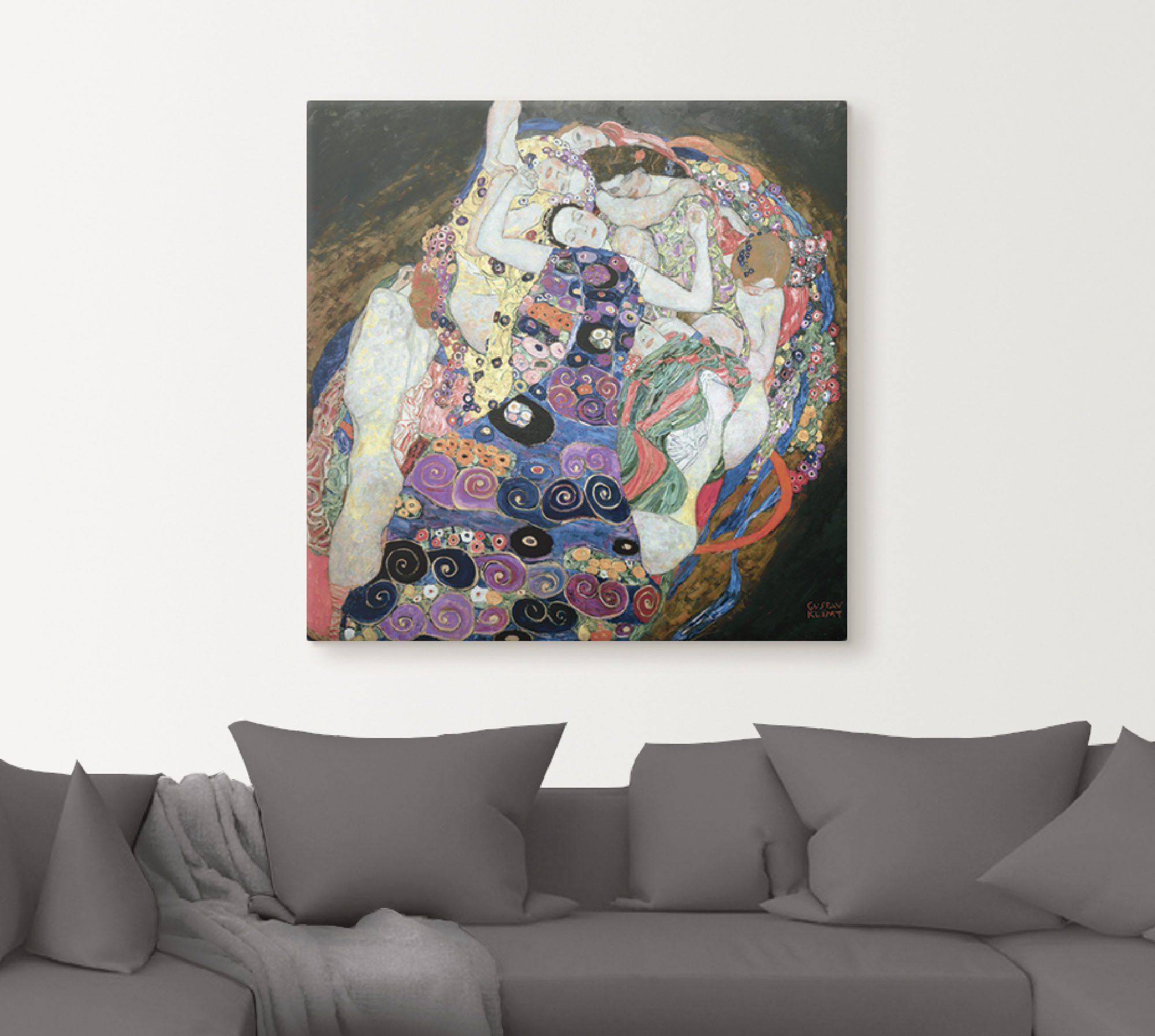 Thumbnail - Artland Leinwandbild "Die Mädchen (Die Jungfrau)" Frau 1 Stk. tlg. als Leinwandbild, Wandaufkleber in verschied. Größen