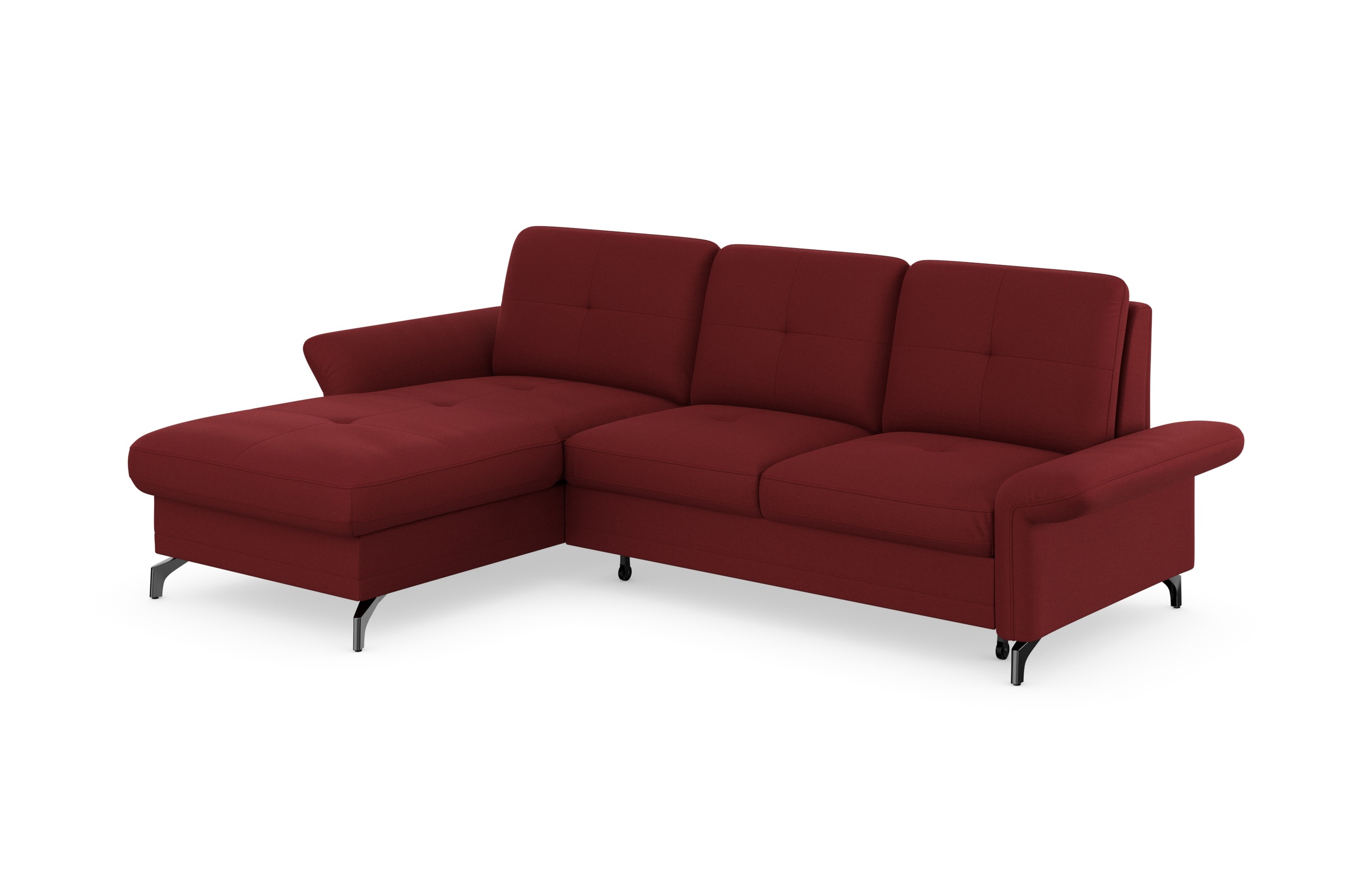 Home Affaire Calando Corner Sofa Red 3