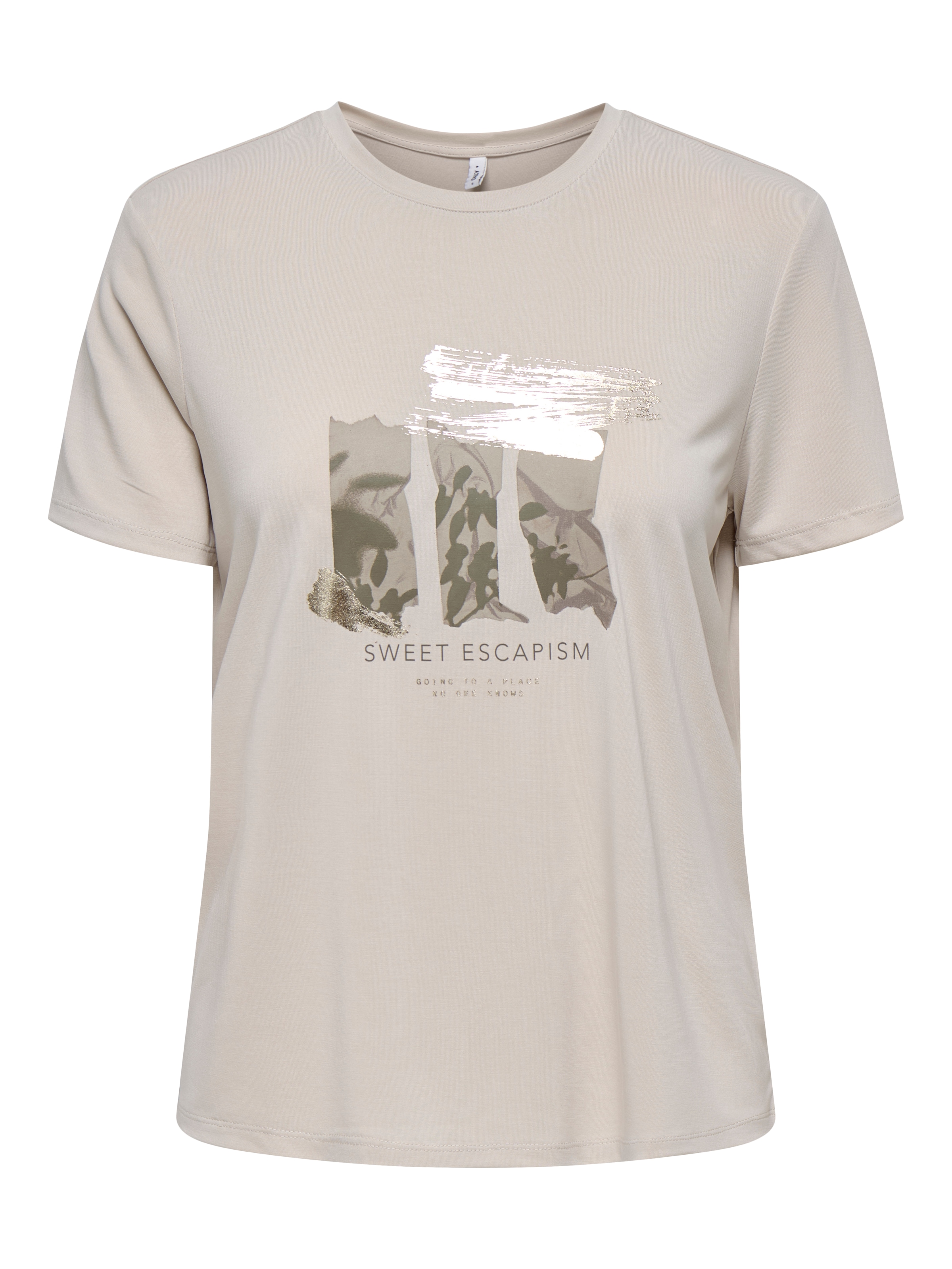 ONLY Kurzarmshirt »ONLFREE LIFE REG S/S LEAF TOP BOX JRS«