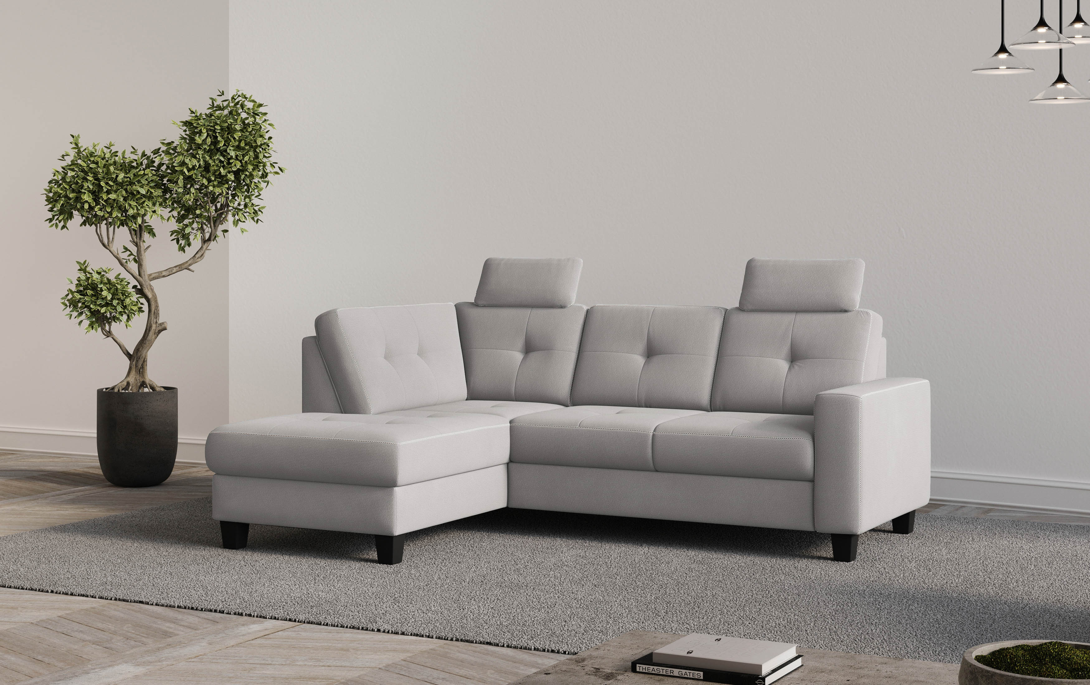OTTO home Ecksofa "Varese" wahlweise mit Schlaffunktion und Bettkasten