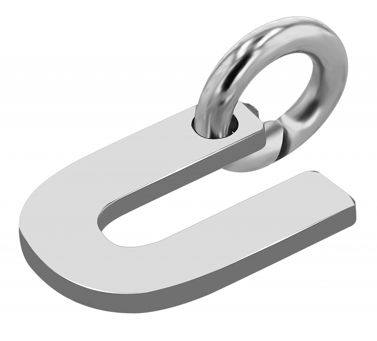 Adelia´s Kettenanhänger »eleganter Buchstabe Anhänger aus 925 Sterling Silber«