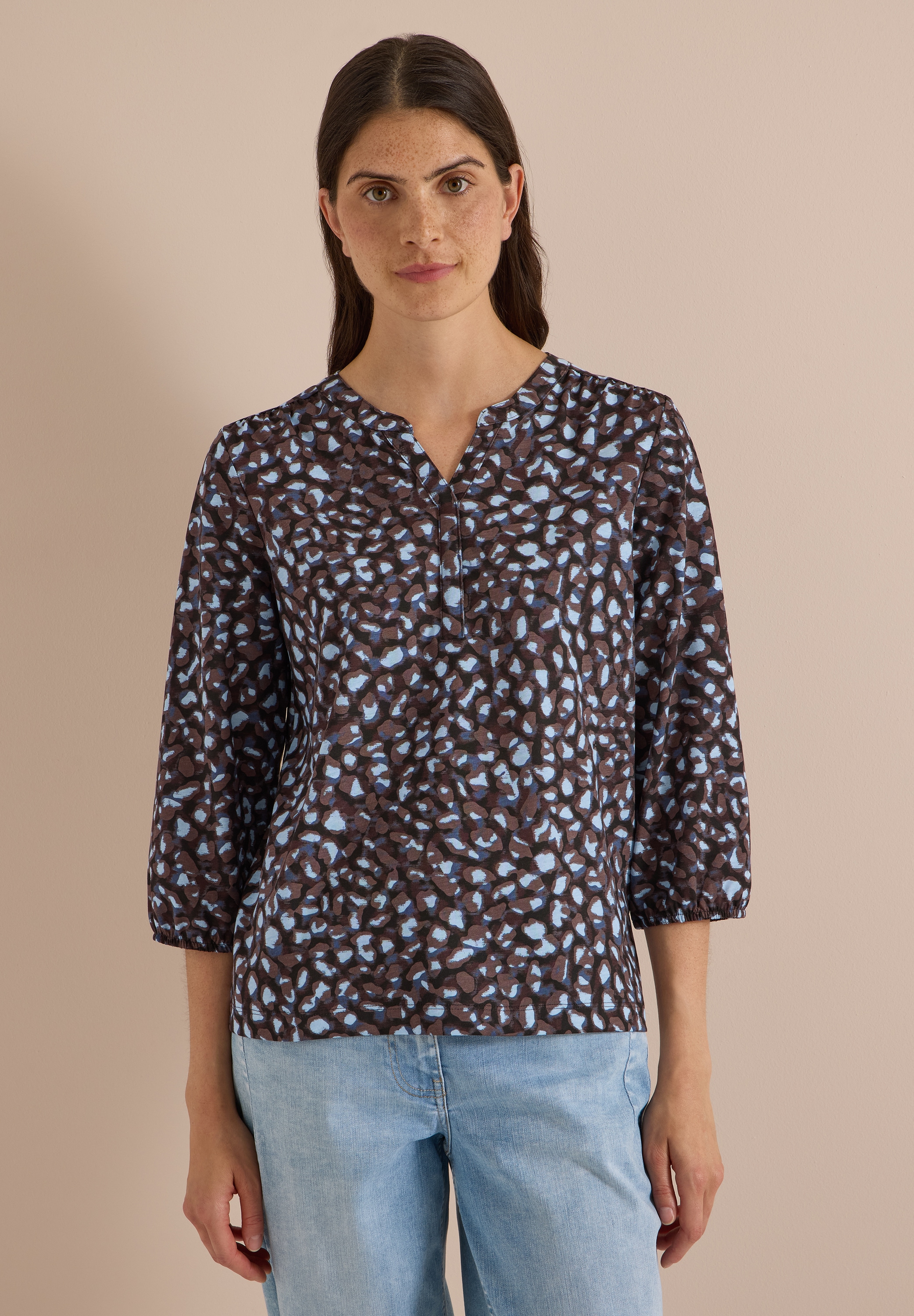 Cecil 3/4-Arm-Shirt im soften Baumwoll-Mix