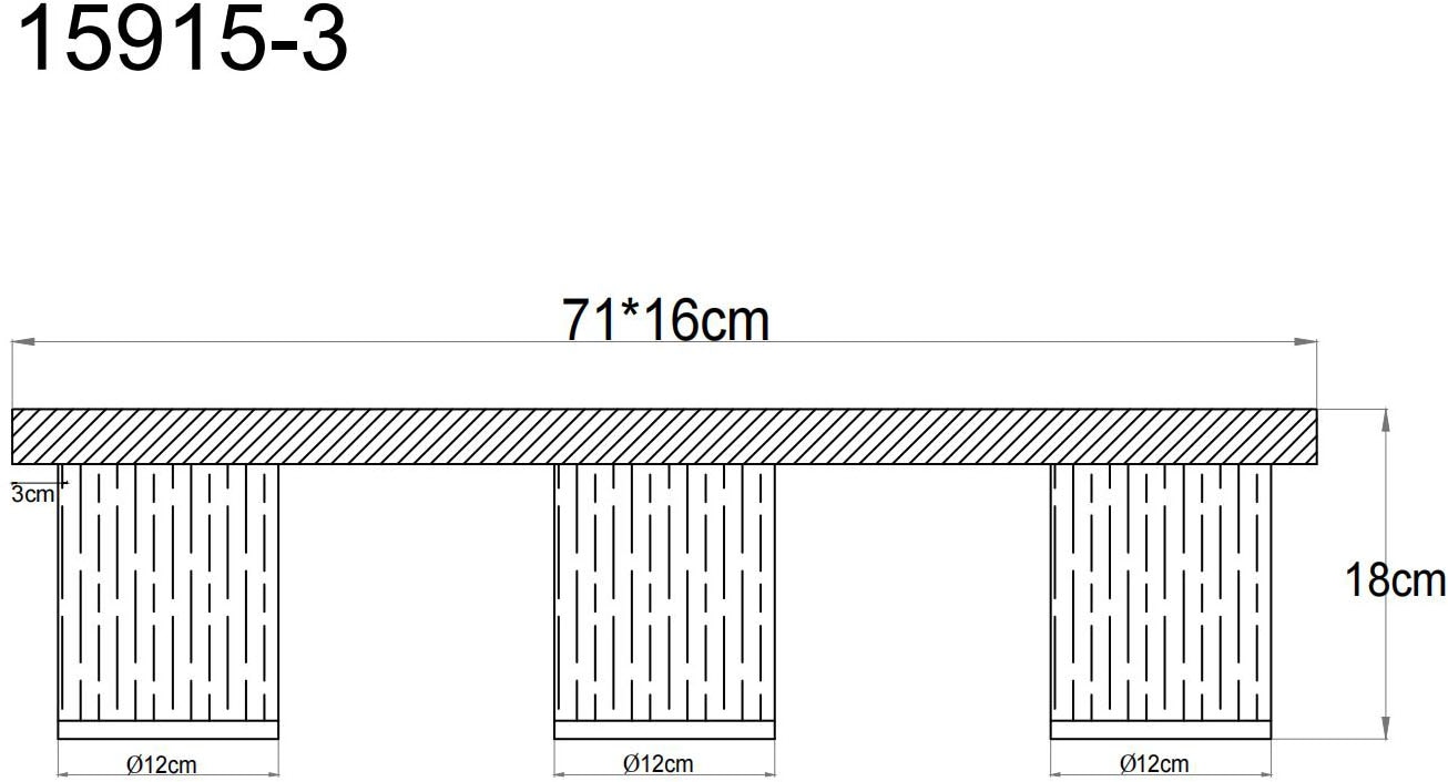 GLOBO LIGHTING Deckenleuchte »UNDERWOOD« E27 1 Stk. Deckenlampe Wohnzimmer-Leuchte Schlafzimmer-Leuchte Flur Küche