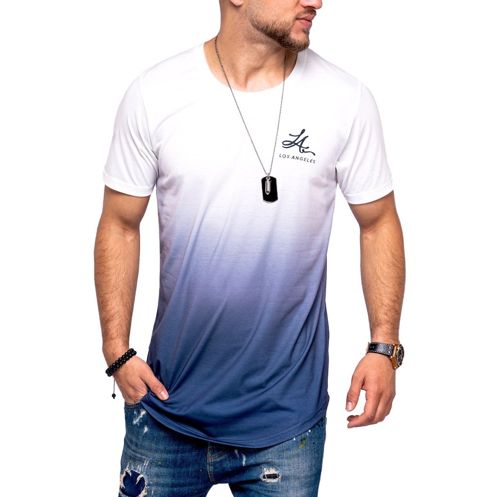 behype T-Shirt »LA«, mit modischem Farbverlauf