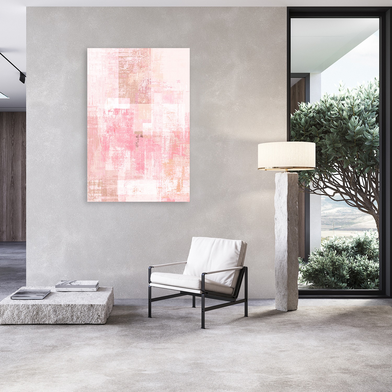 queence Acrylglasbild "Abstrakte Deko in Pastellton" Abstrakt  Abstrakte  F günstig online kaufen